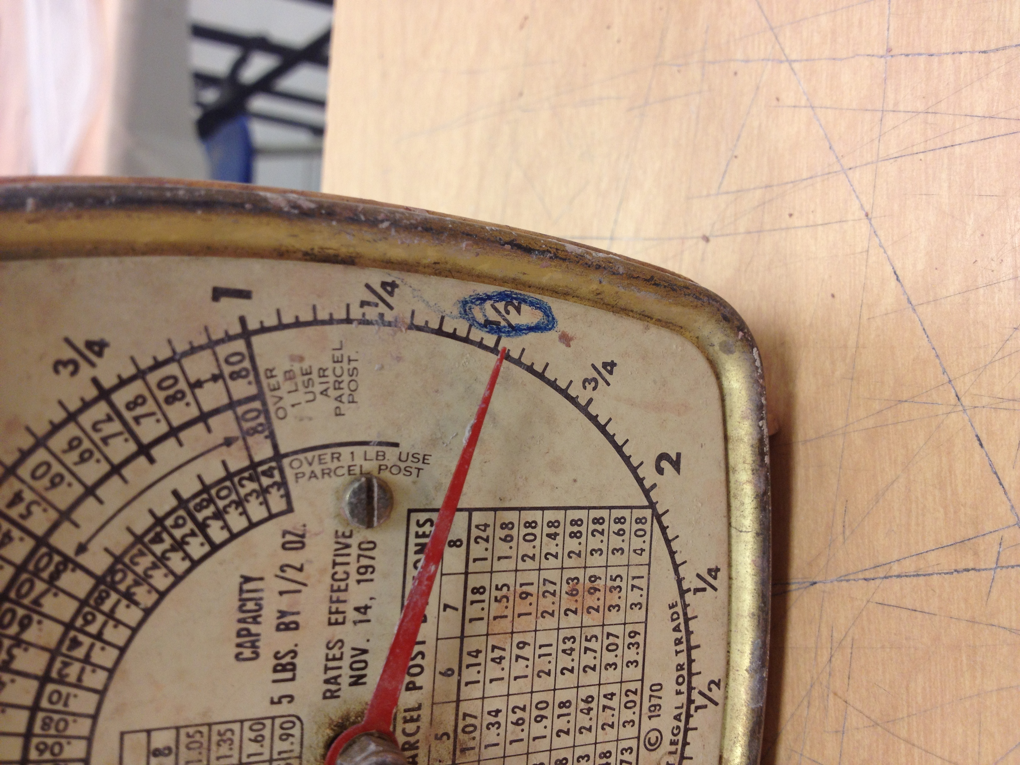 1/2lb of clay per bell, 2222 total bells