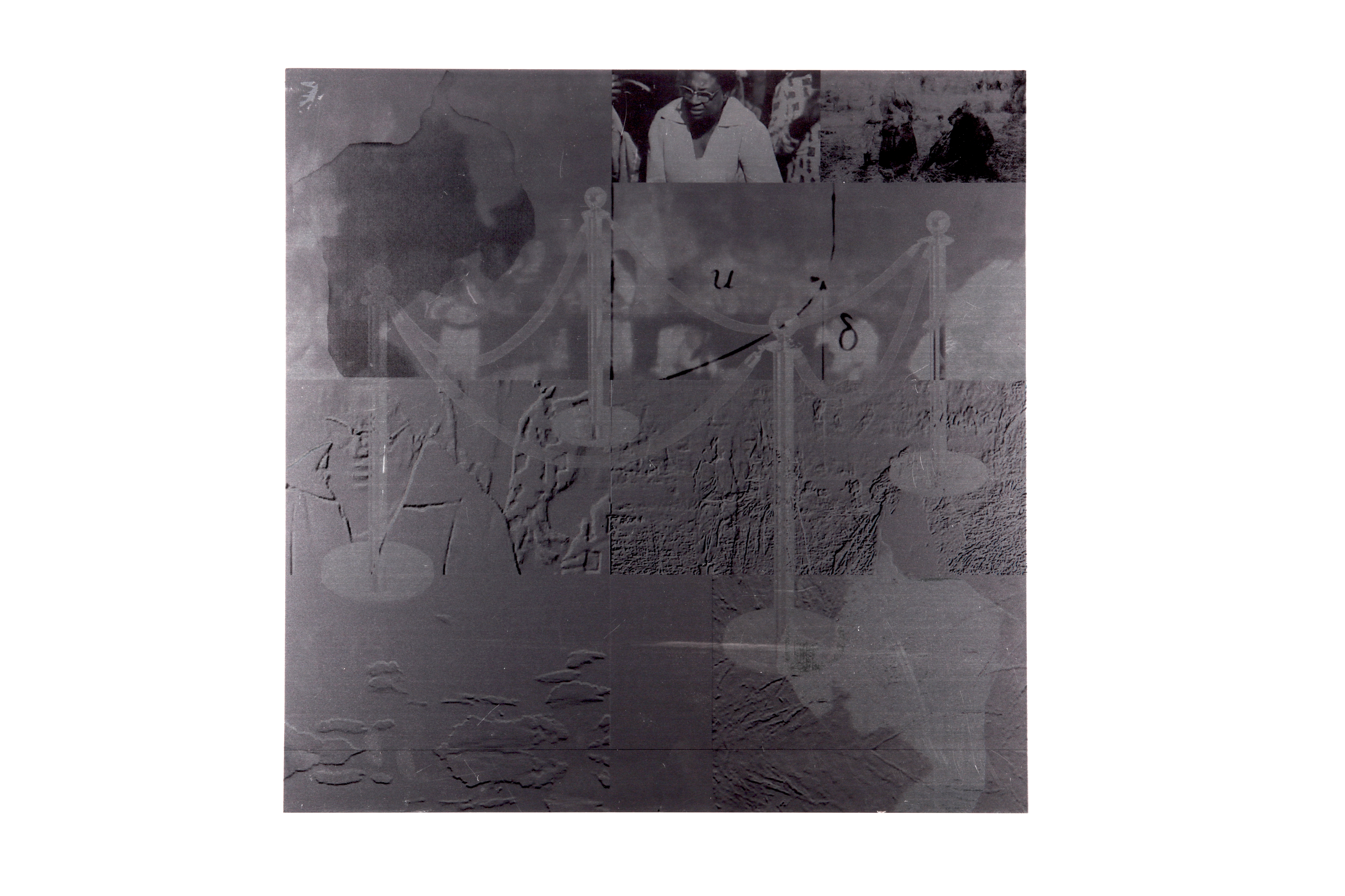 Threshing Floor (2/2), 2023  Photo-lithograph and Screen print on aluminium, 50 x 50 cm