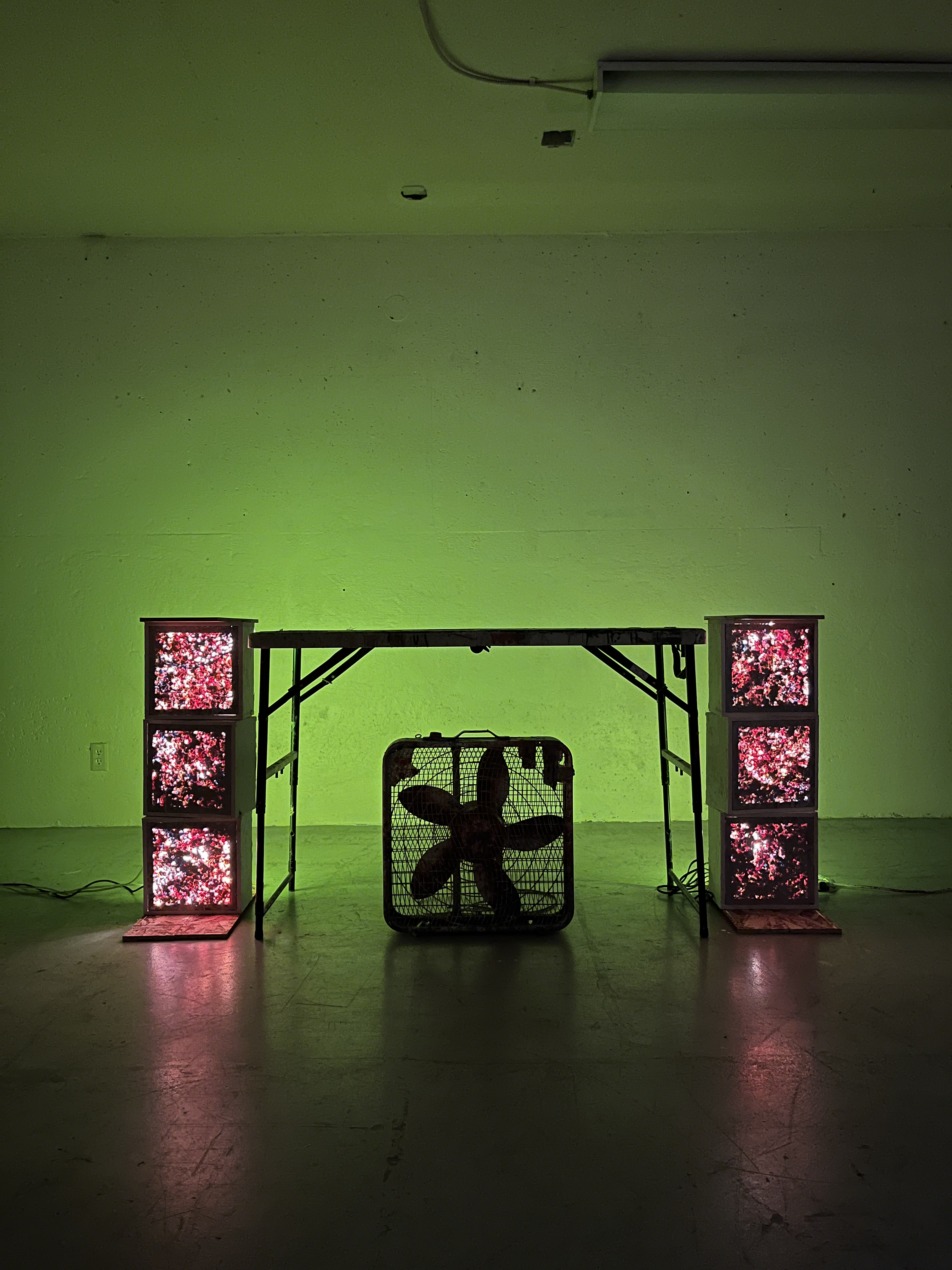 B 002 (Speaker Stack) 6"x10"x30" Installation View