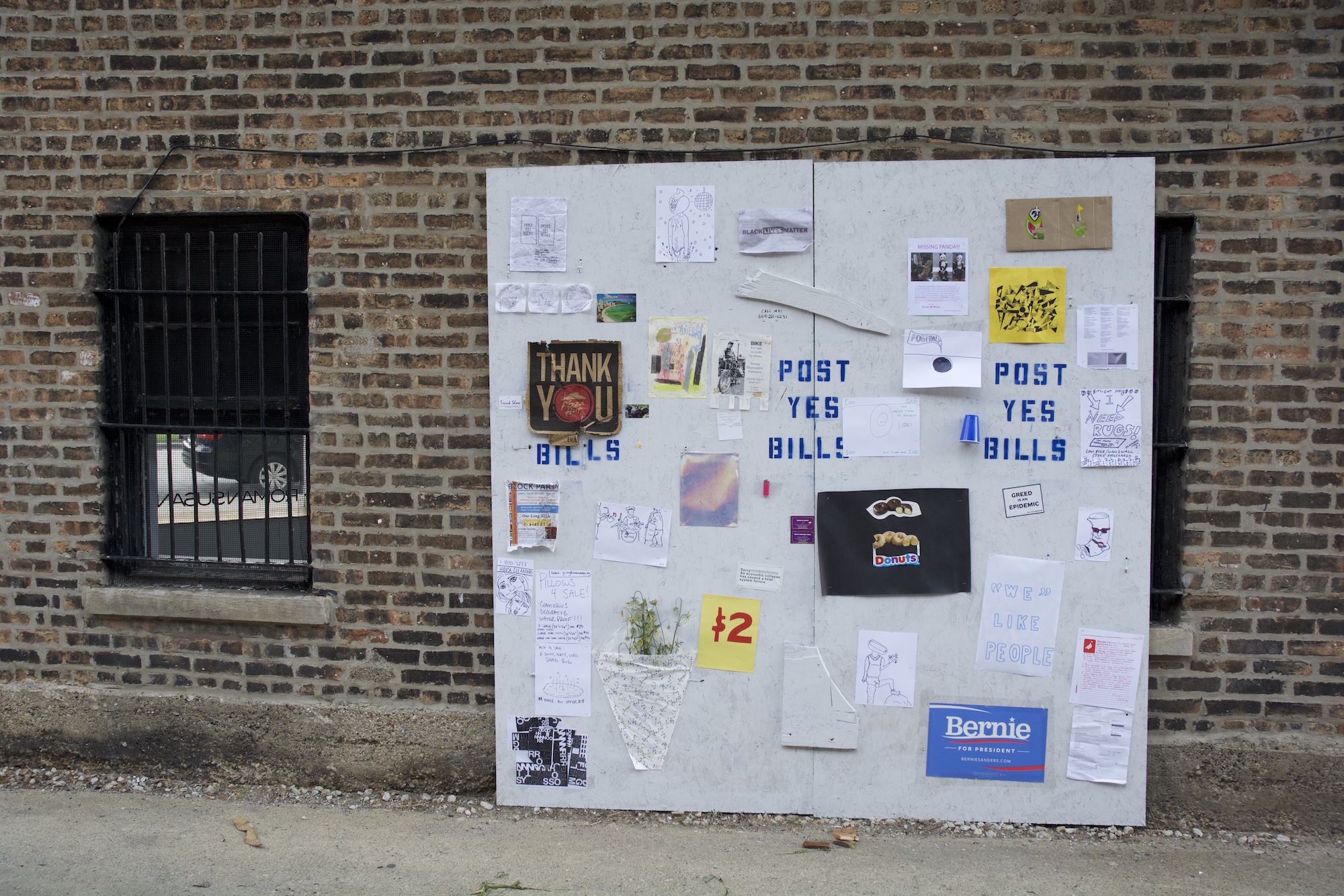 Post-event ephemera for POST YES BILLS by Jesse Malmed