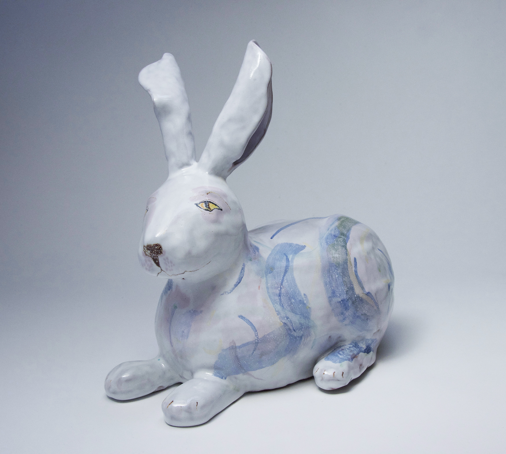 Contented hare. 28 x 30 x 25 cms £750