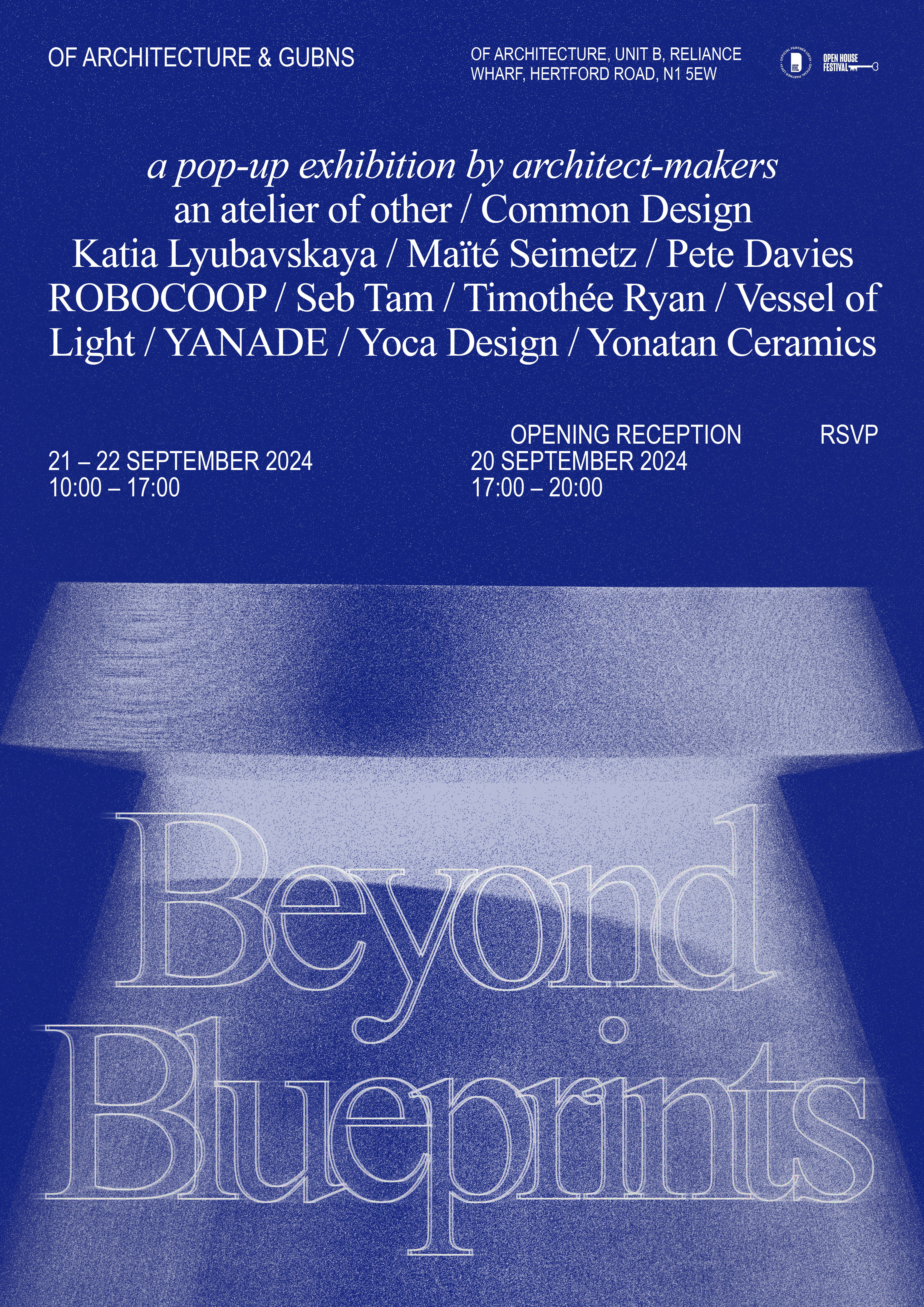 121 / Beyond Blueprint Pop-up Exhibition wtih London Design Festival 2024