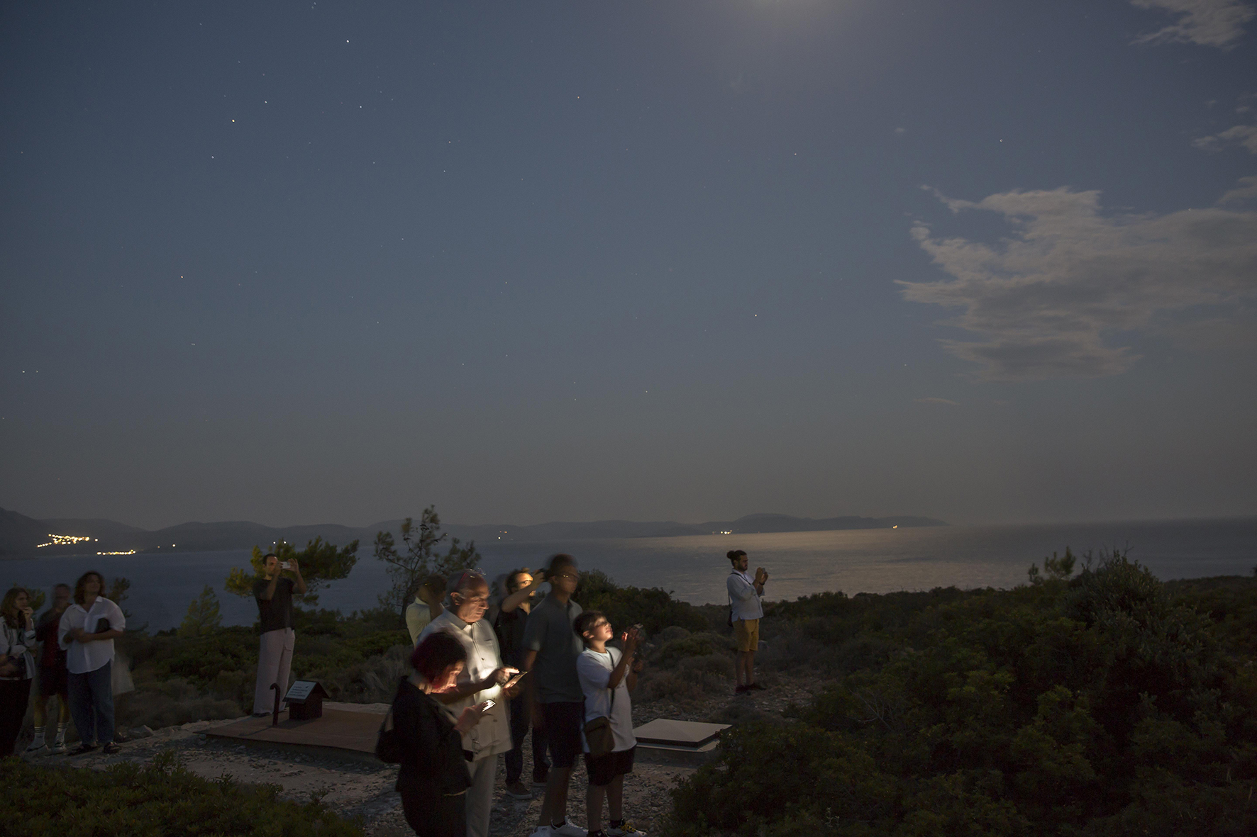 Serapis Maritime, Untitled, Video projection on Vigla of Pachi, Chios Island, Greece, 2022. Images by Thanassis Gatos. courtesy of The Artist and DEO projects