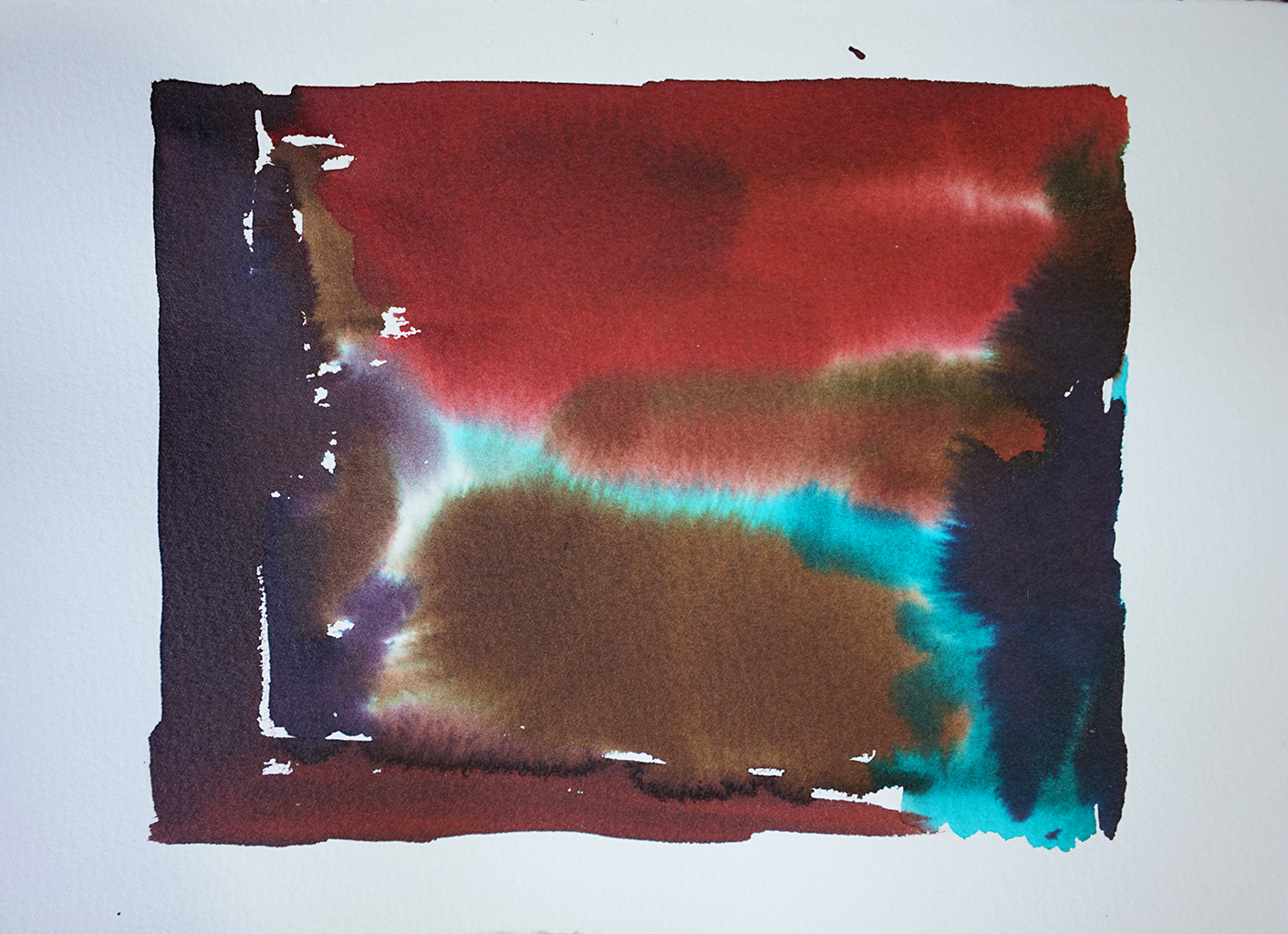 untitled. 20.5x29.5cm / 9x12in. acrylic ink on paper. 2017.