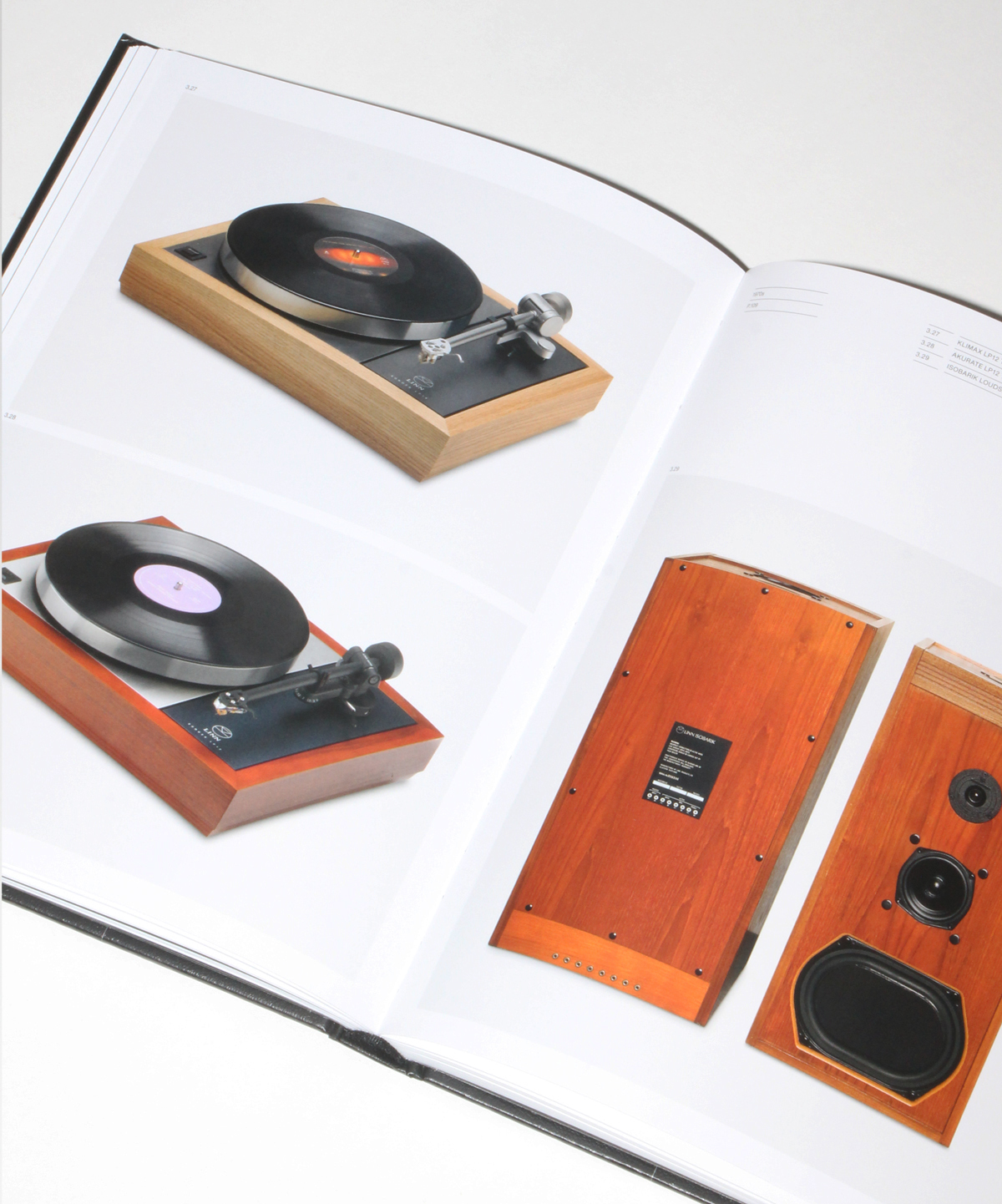 Turntables and loudspeaker in Phaidon book Hi-Fi