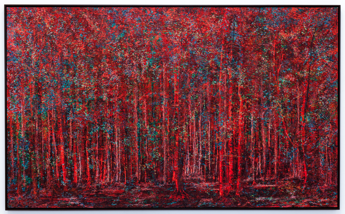 "Dreams that you dream", rouge, 131x80cm, 2021