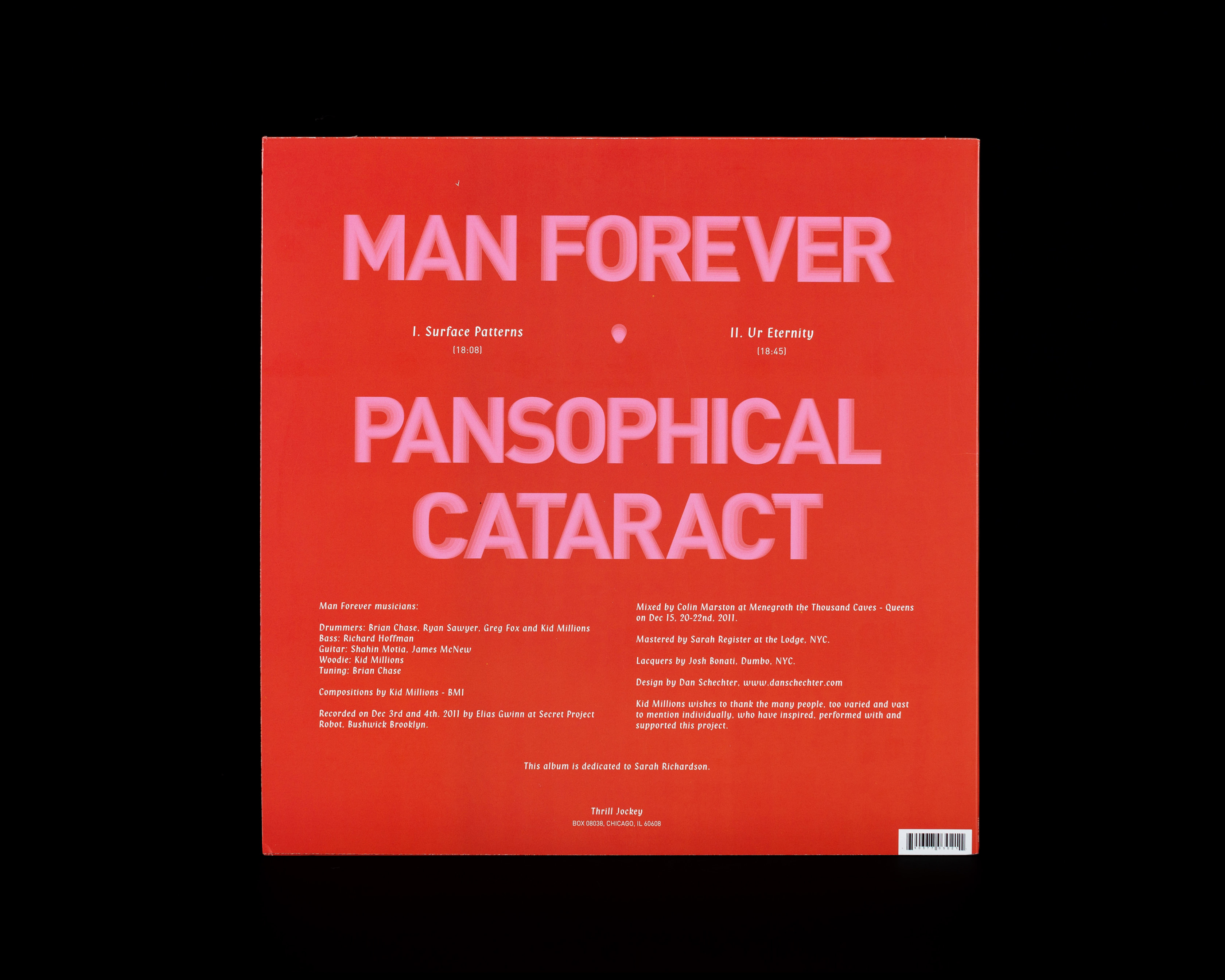 Man Forever, Pansophical Cataract - Dan Schechter — Graphic and