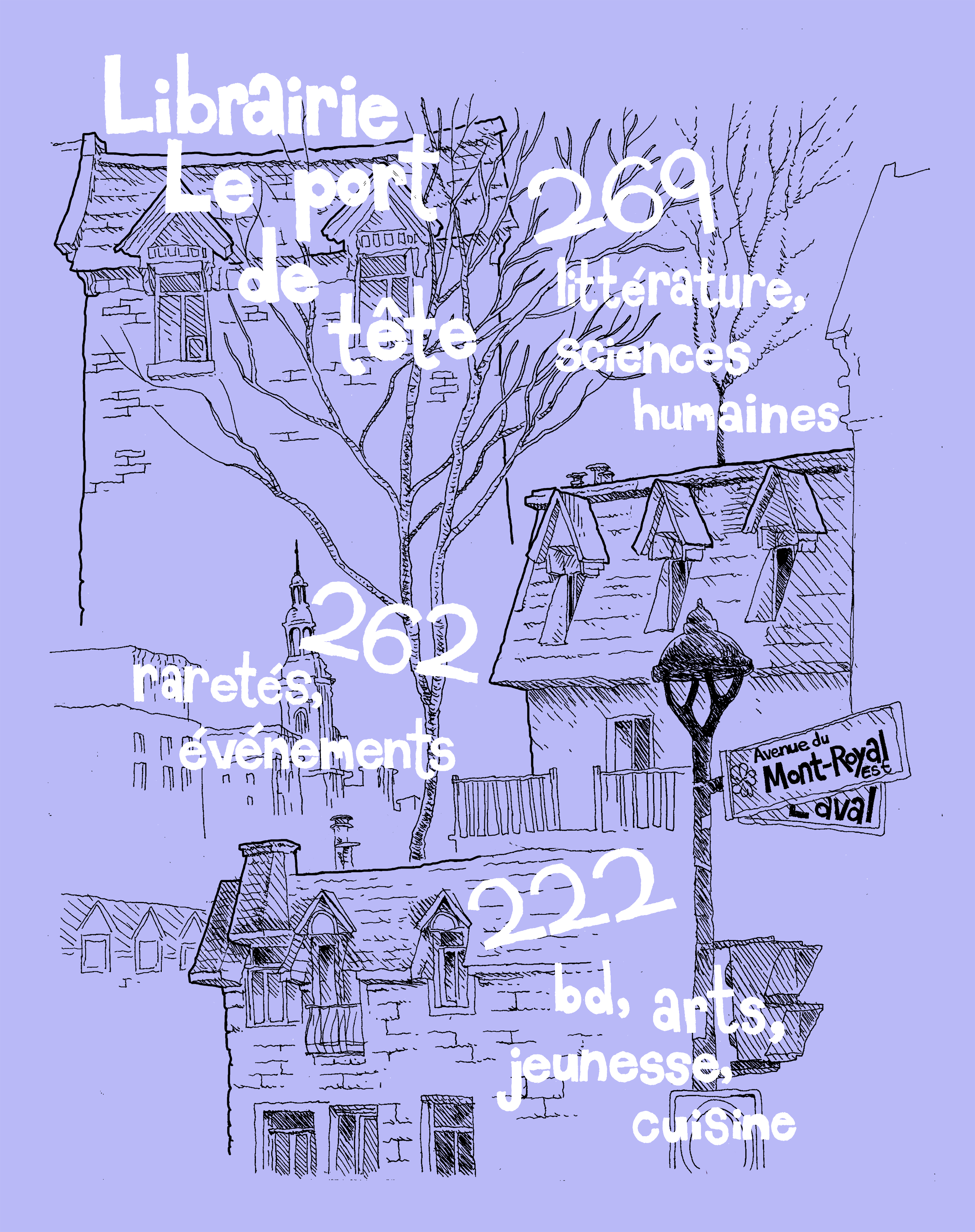 Flyer done for Le Port de Tete bookstore (2022)