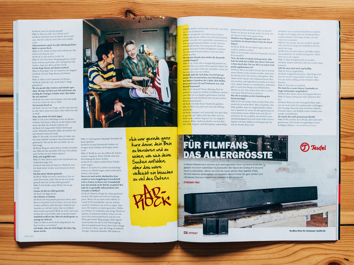 VISIONS / Beastie Boys / Dezember 2018