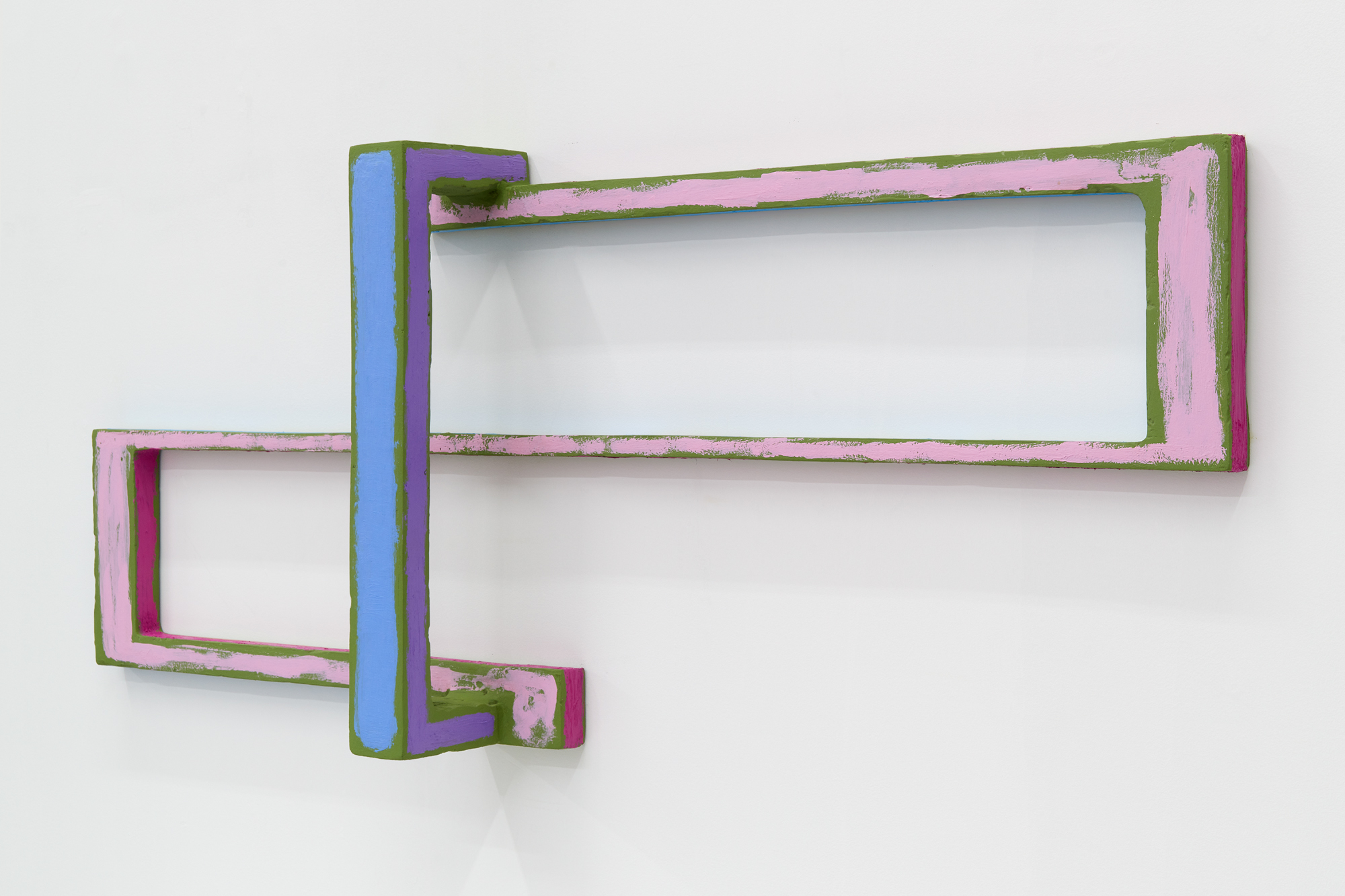 Utterance 9, 2019Mild steel, stucco, acrylic paint16 &sup1;&frasl;₂" x 40 &sup1;&frasl;₄" x 5 &sup1;&frasl;₄"
