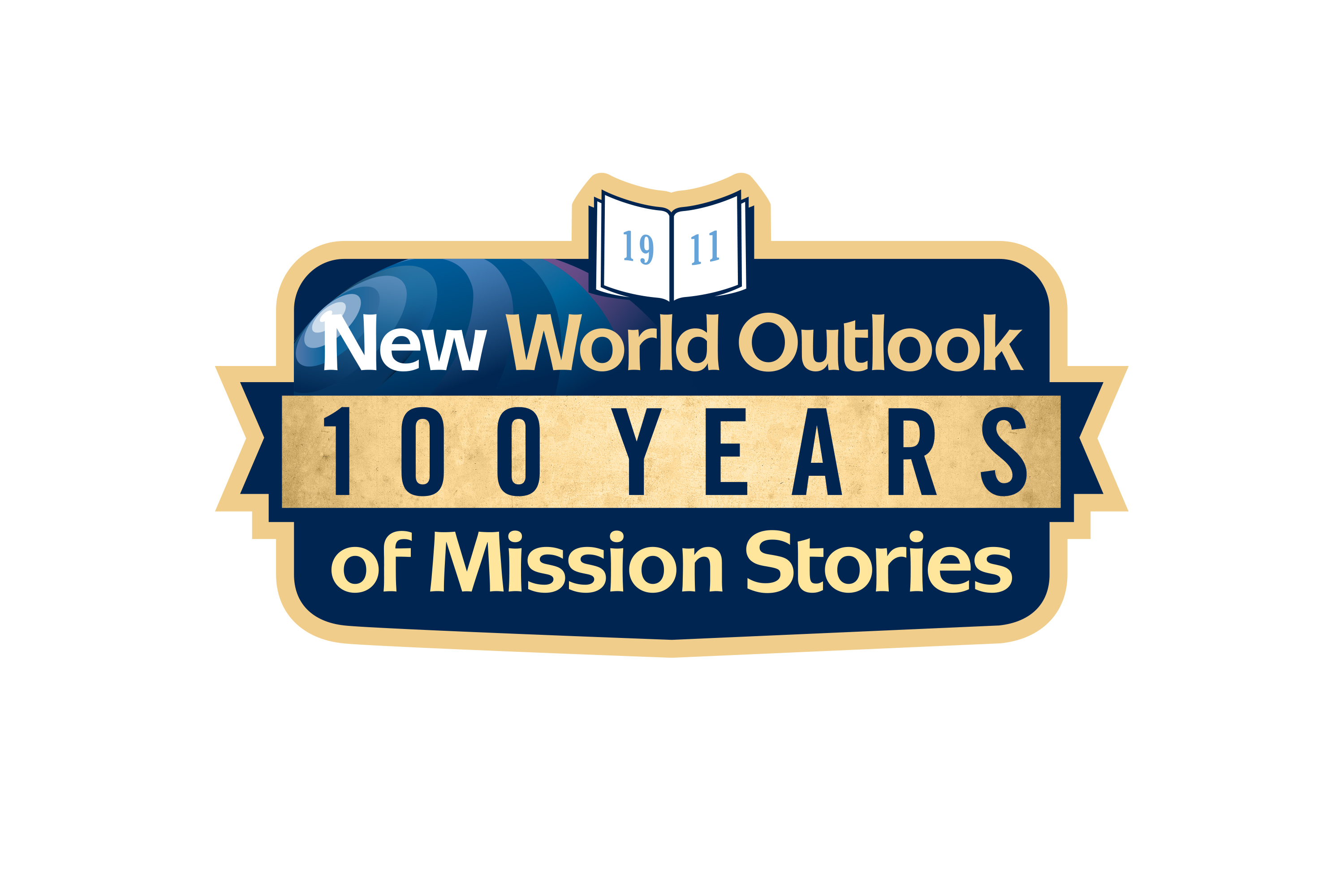 9/16 (2011) Incorporating its contemporary masthead graphic, this commemorative logo was used on a cover of the UMC’s bimonthly international mission magazine