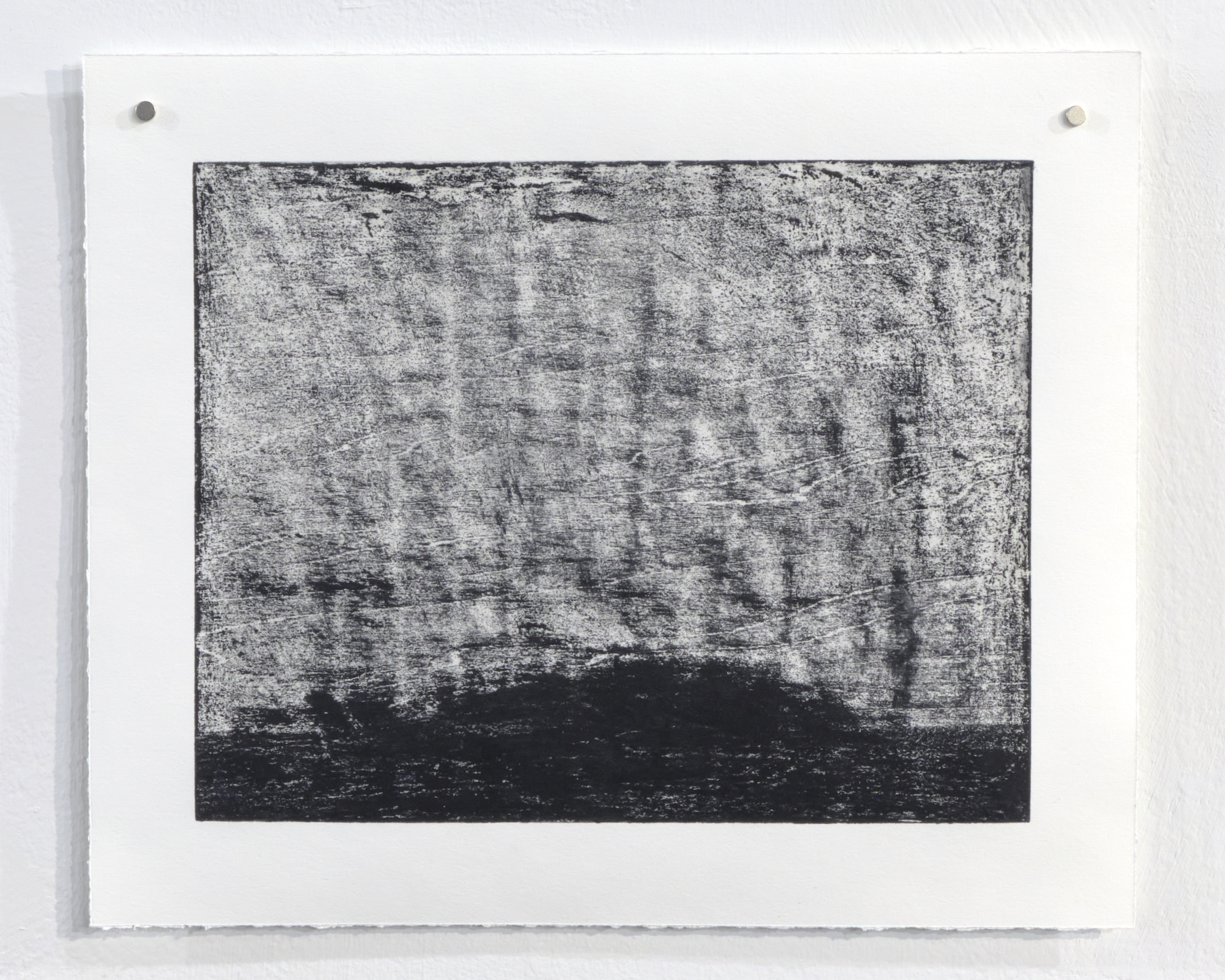 Self 3/3, 2022. Watercolor monotype, 13 x 11 in. (10 x 8 in. plate)