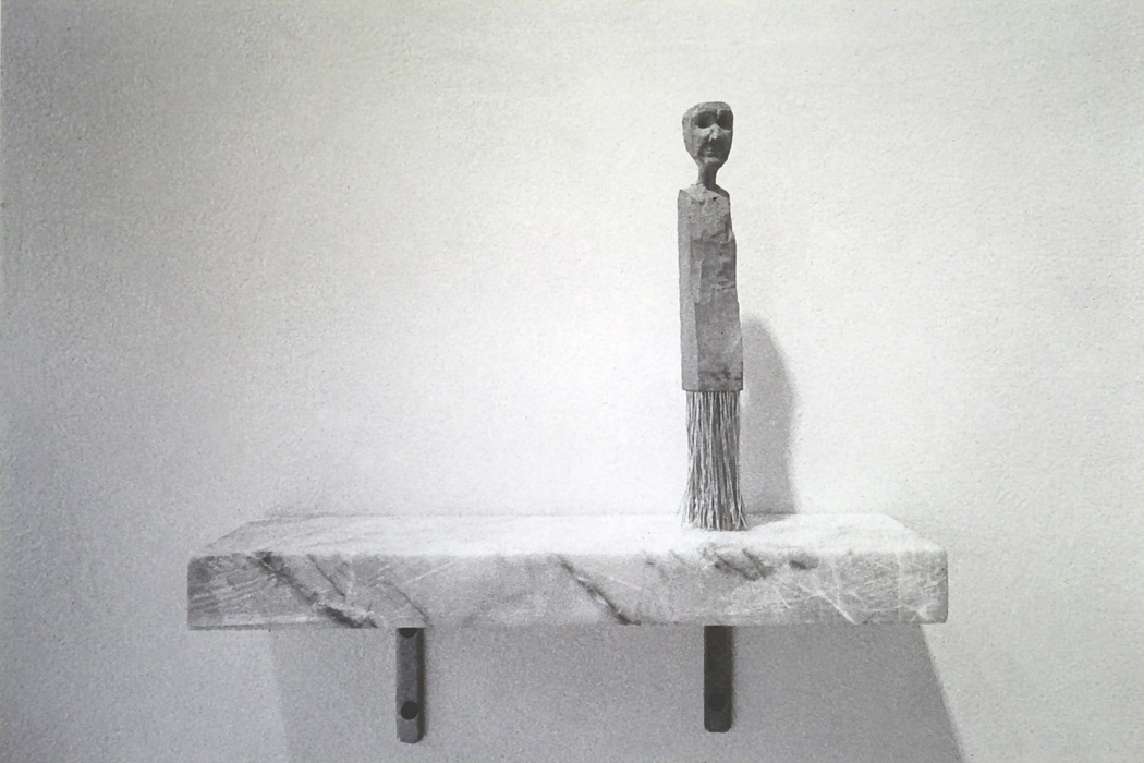 untitled, pear wood, marble