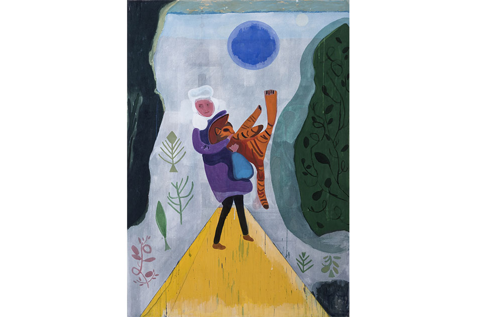 Vicente MatteVisita a la tumba de Paula Modersohn-Becker, 2018Distemper on canvas200 x 133 cm