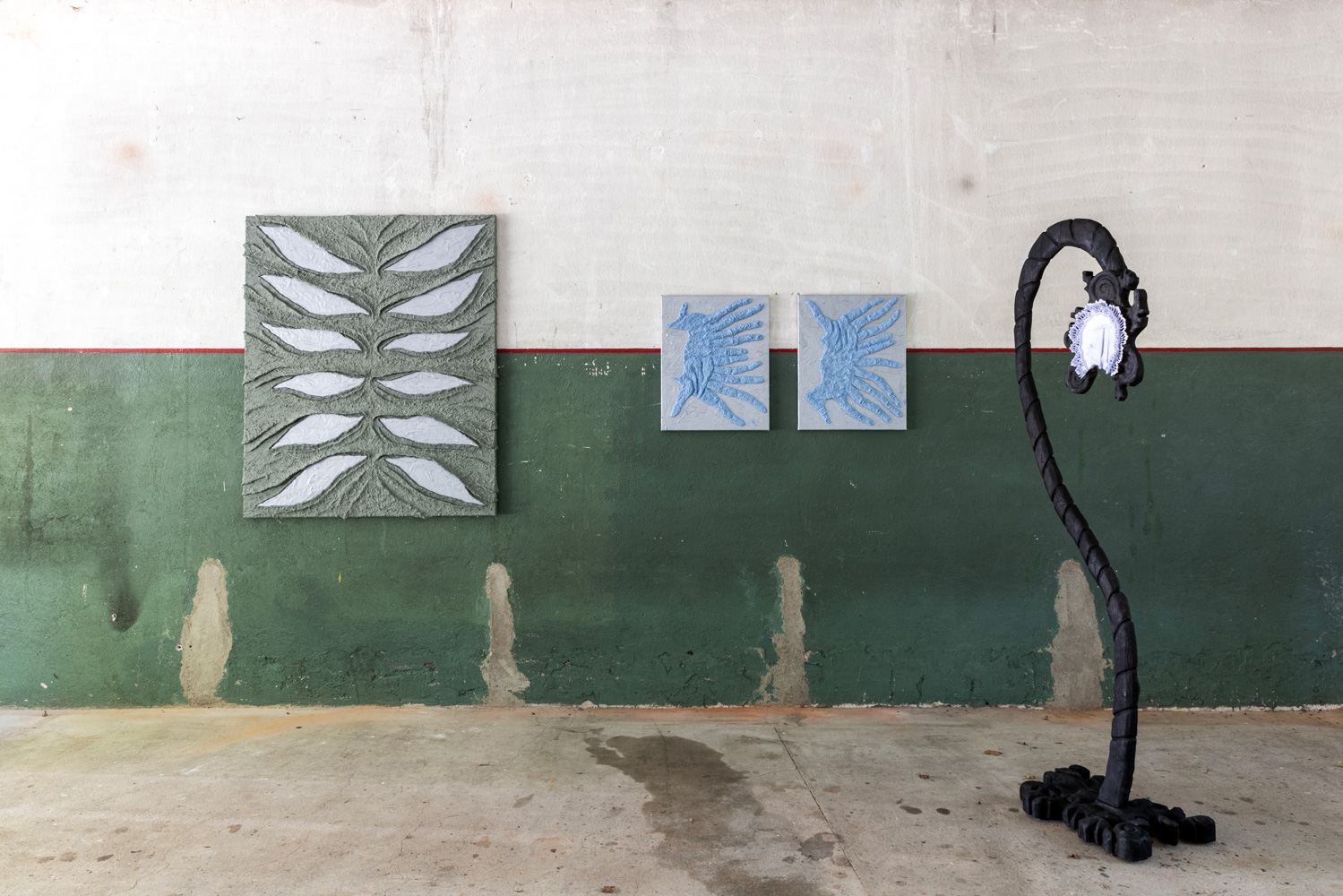 Exhibition view, Once we see it, A group exhibition including works by Taru Happonen, Riikka Anttonen, Ida Koitila, and Eetu Sihvonen