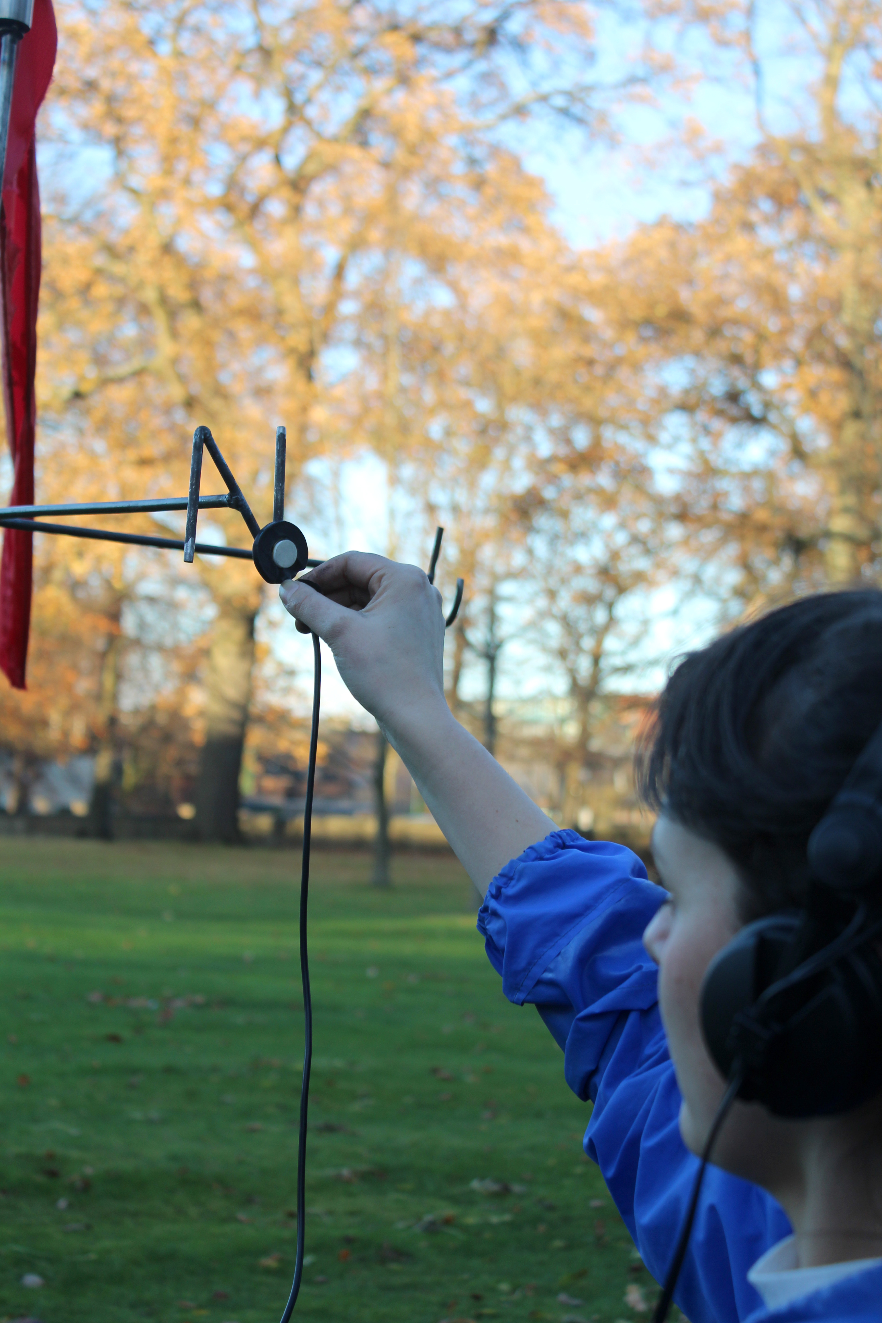 The sculpture and device "Vane" collects and records