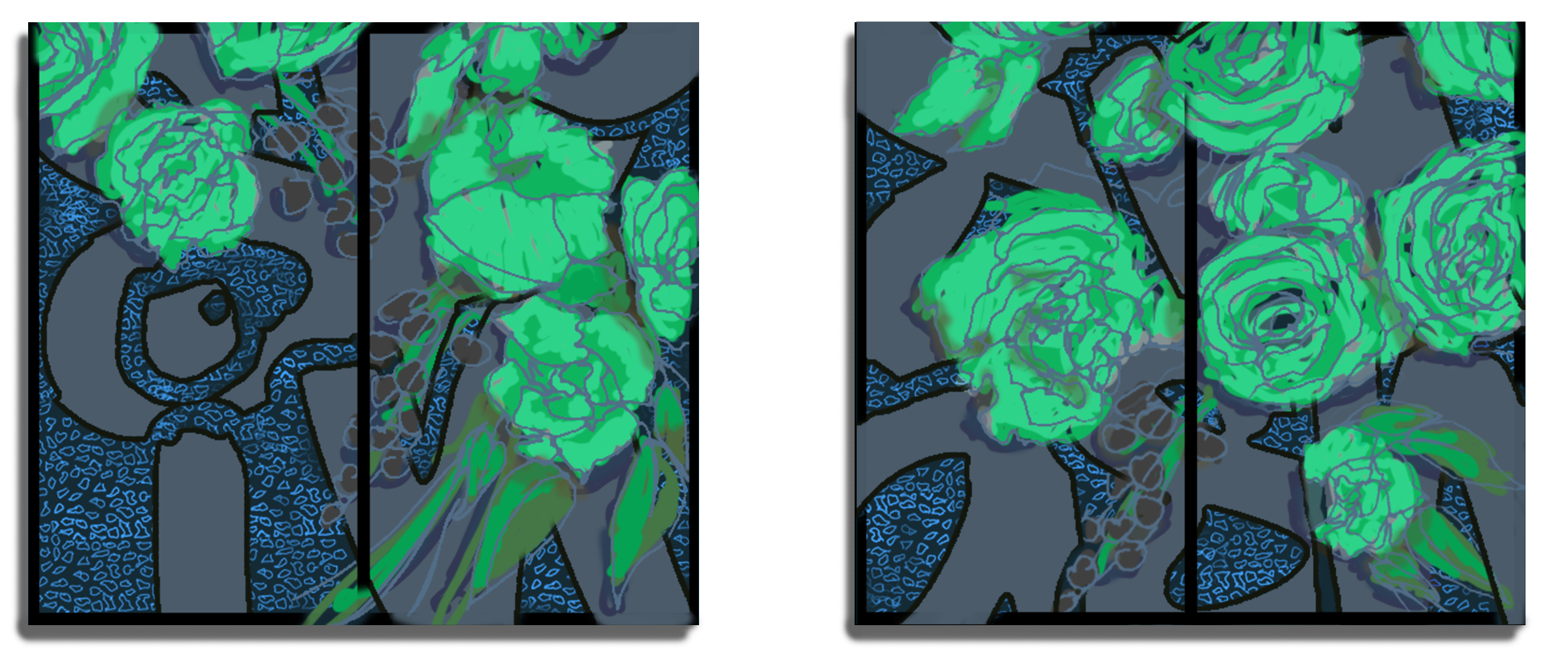 side by side wall art