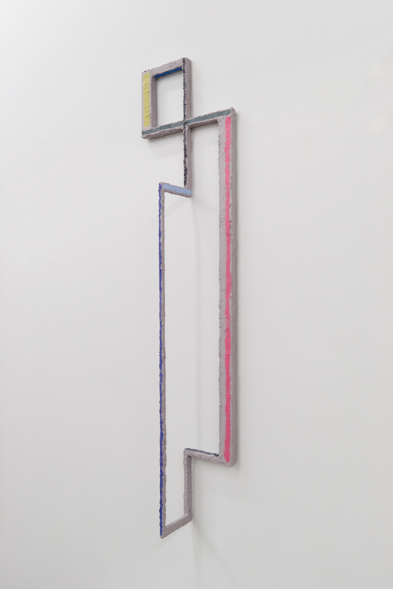 Figure of Speech 1, 2019Mild steel, stucco, acrylic paint68" x 16 &sup1;&frasl;₄" x 7"