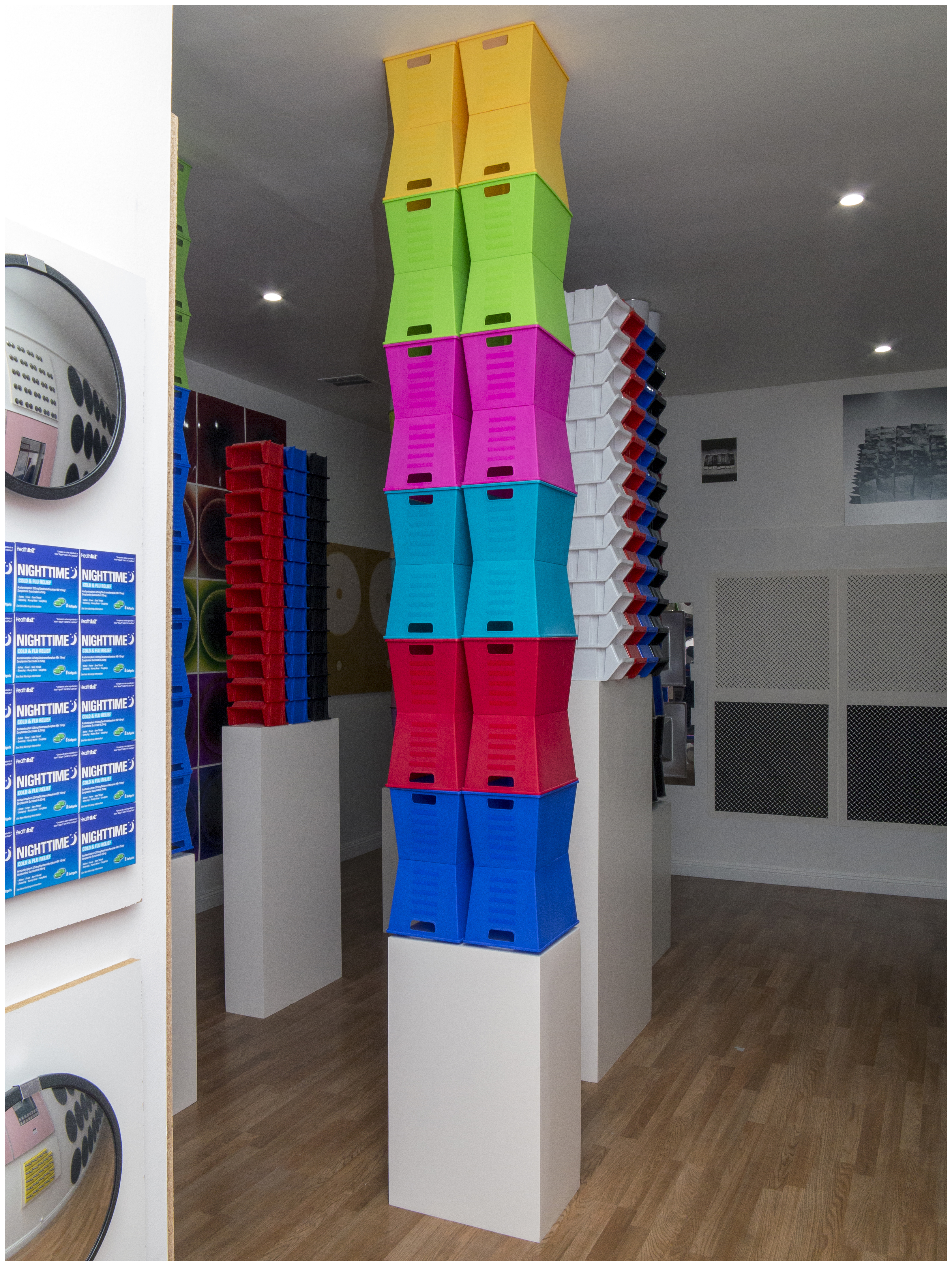 Storage Container, 2017One case of storage containers, glossy paint, wood19.75 x 13.813 x 144 in.50.17 x 35.09 x 365.76 cm