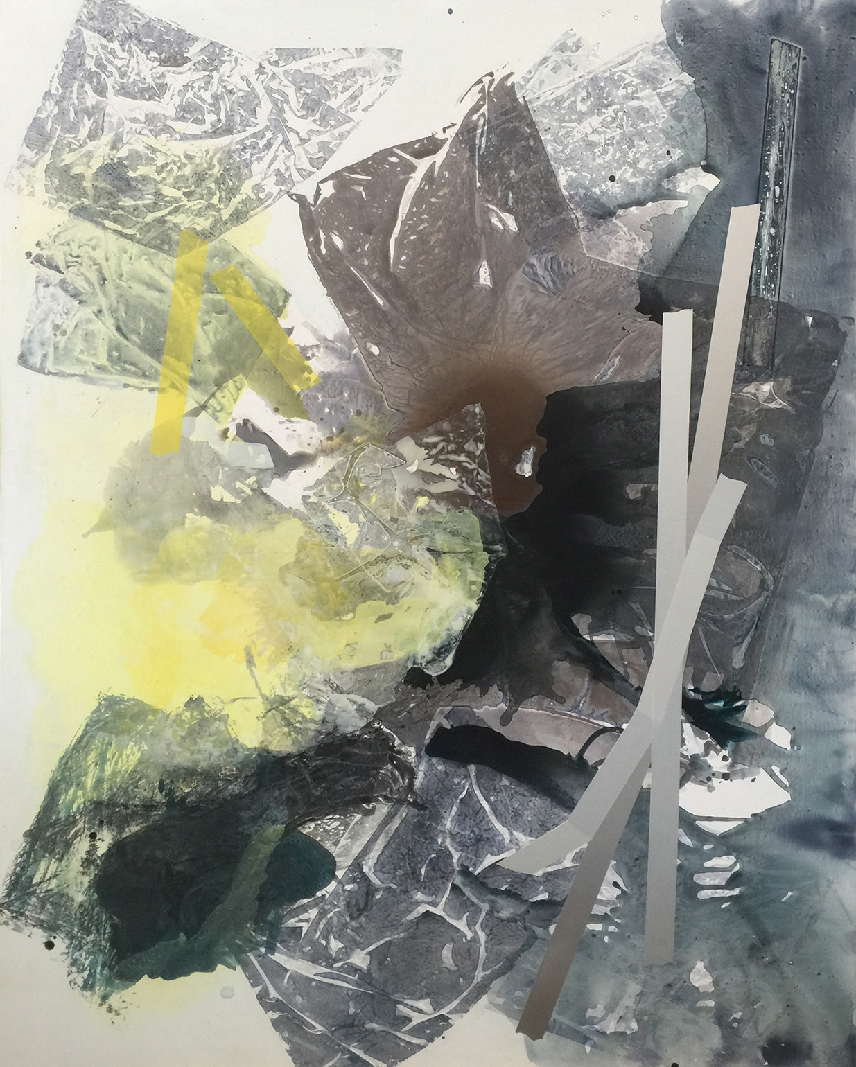 Untitled, acrylic on polyester canvas, 76" x 60", 193 x 152 cm 2015