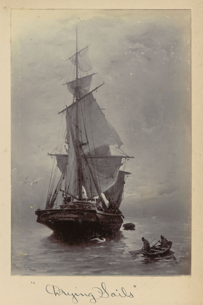 original image: Copy of a Petrus van der Velden painting - "Drying Sails"