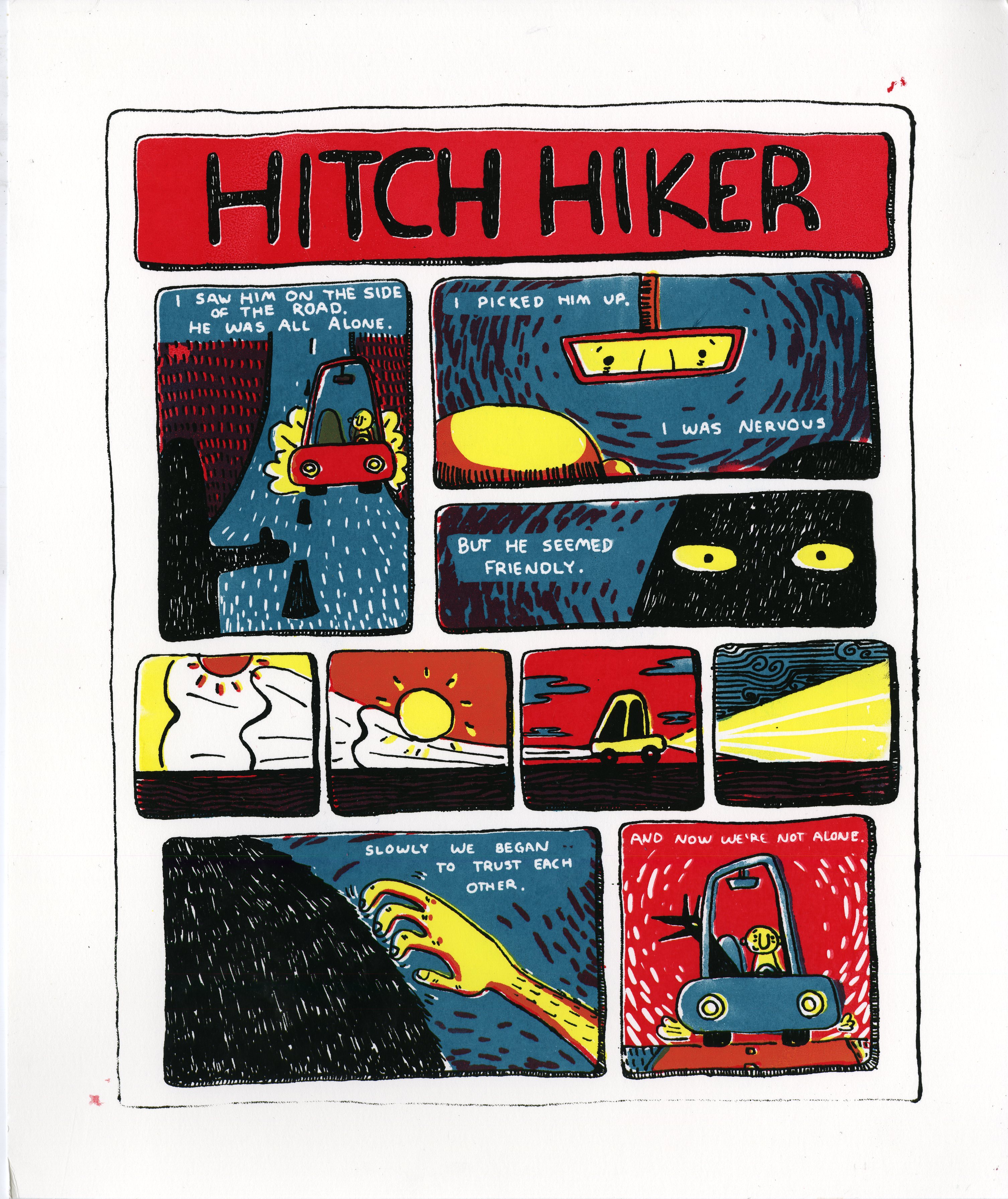 hitch hiker 2019 screen print