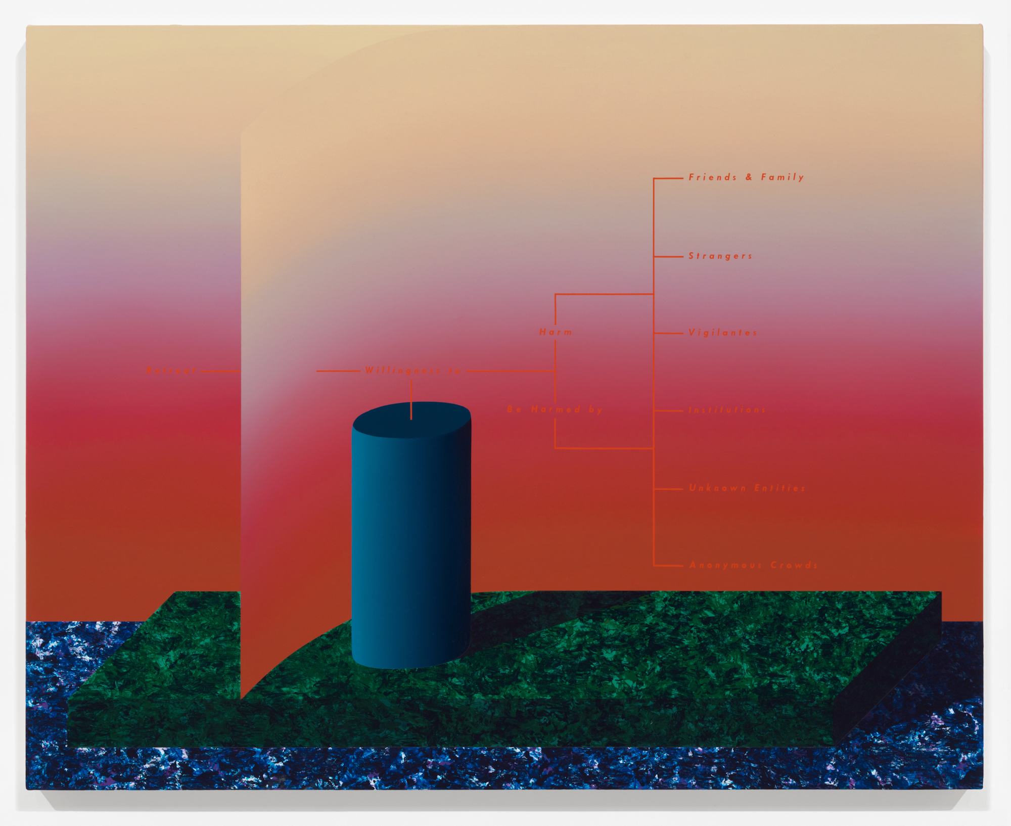 Willingness. 2017. Oil and acrylic on canvas, 32" x 40" (81 x102 cm)