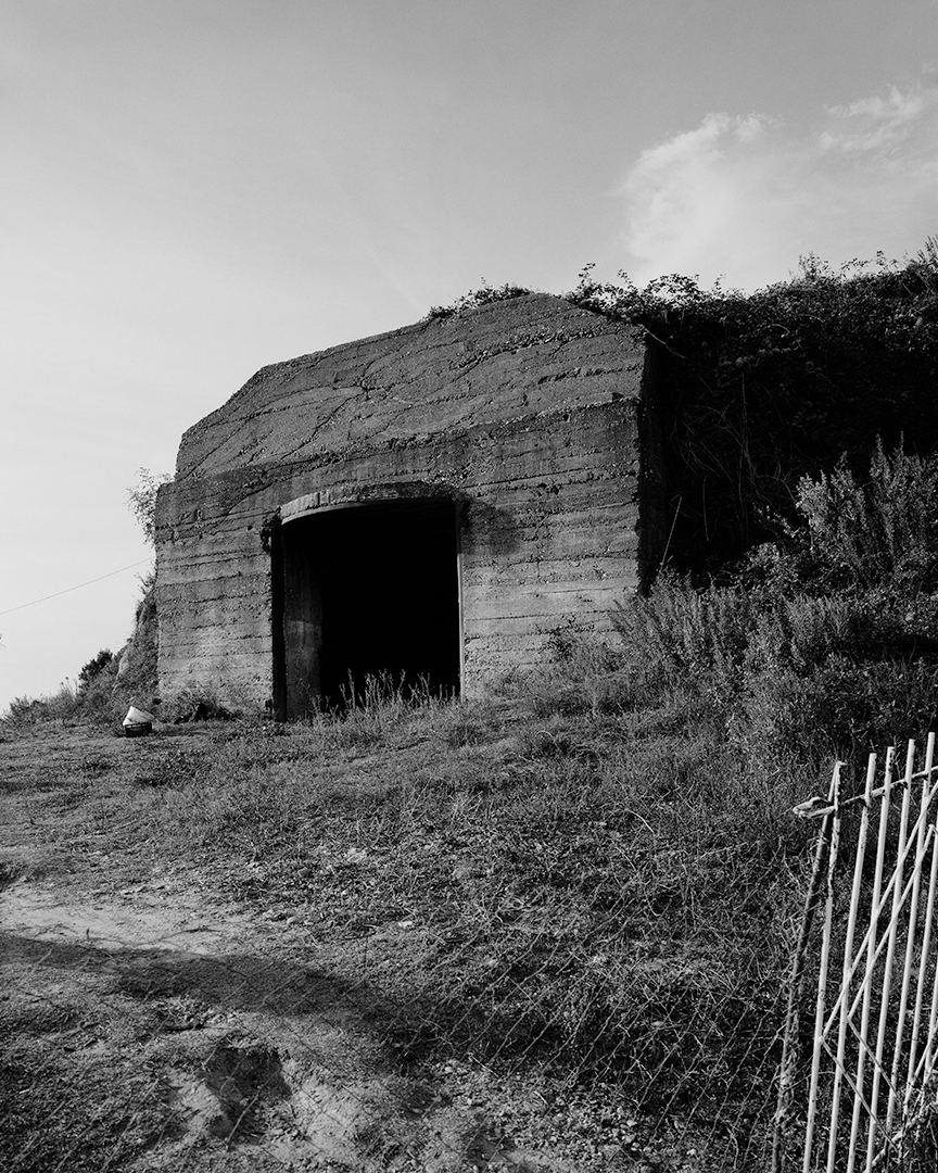 A bunker now used as private storage facility in the Cape of Rodon area