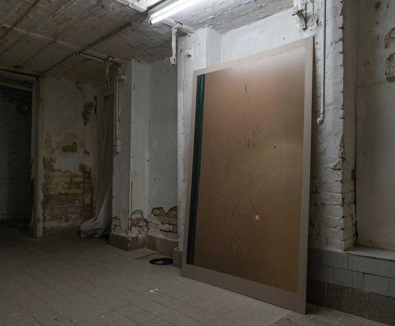 Wallpaper in Beige, installation view
