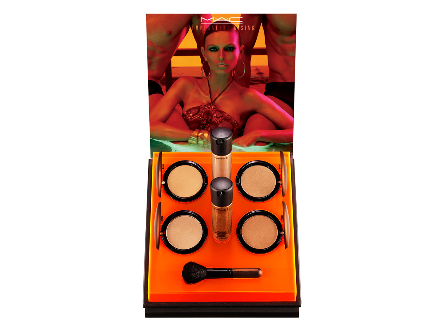 Temperature Rising collection - product inserts with glowing edge acrylic
