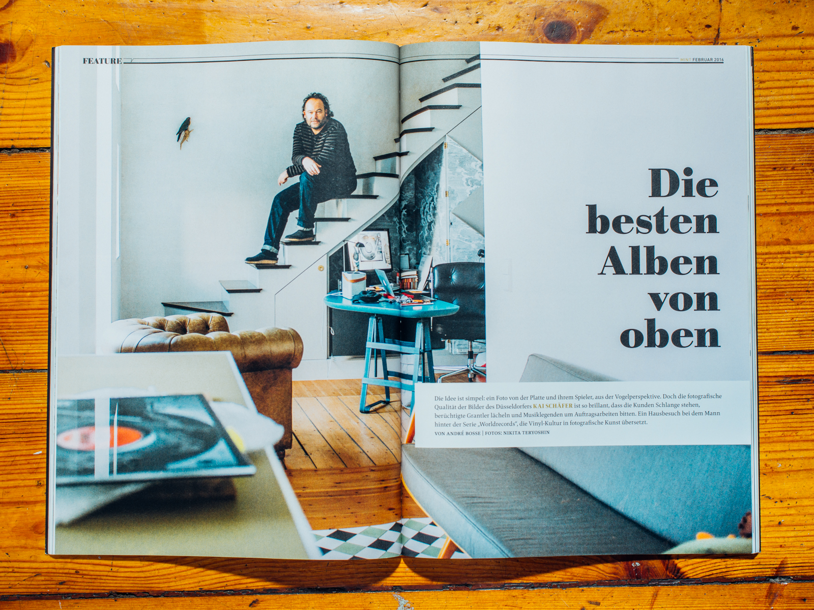 Mint Magazin Nr.2 / Hausbesuch beim Fotok&uuml;nstler Kai Sch&auml;fer, Februar 2016