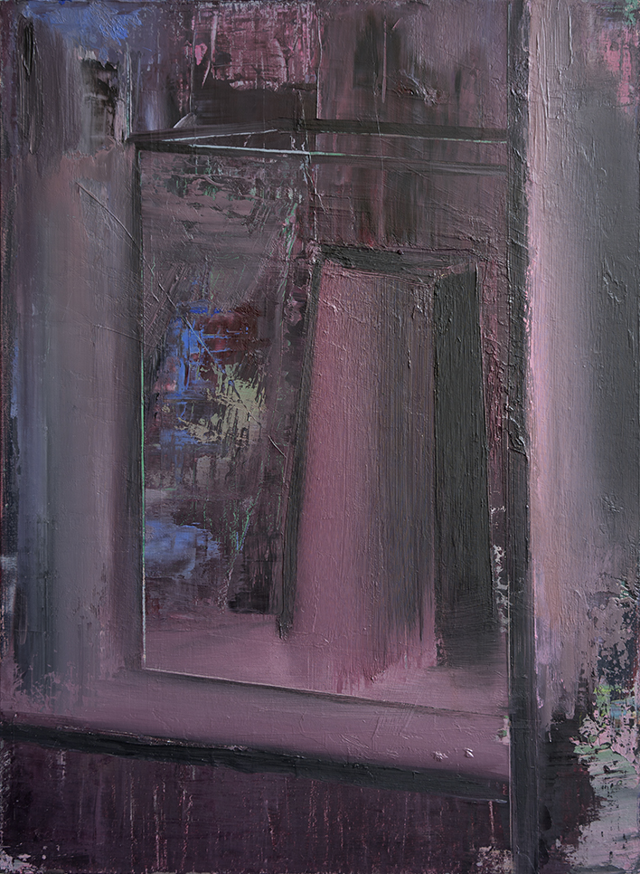 Fish Tank. 56 x 41 cm. oil on linen. 2015 - 2017 - 10/12