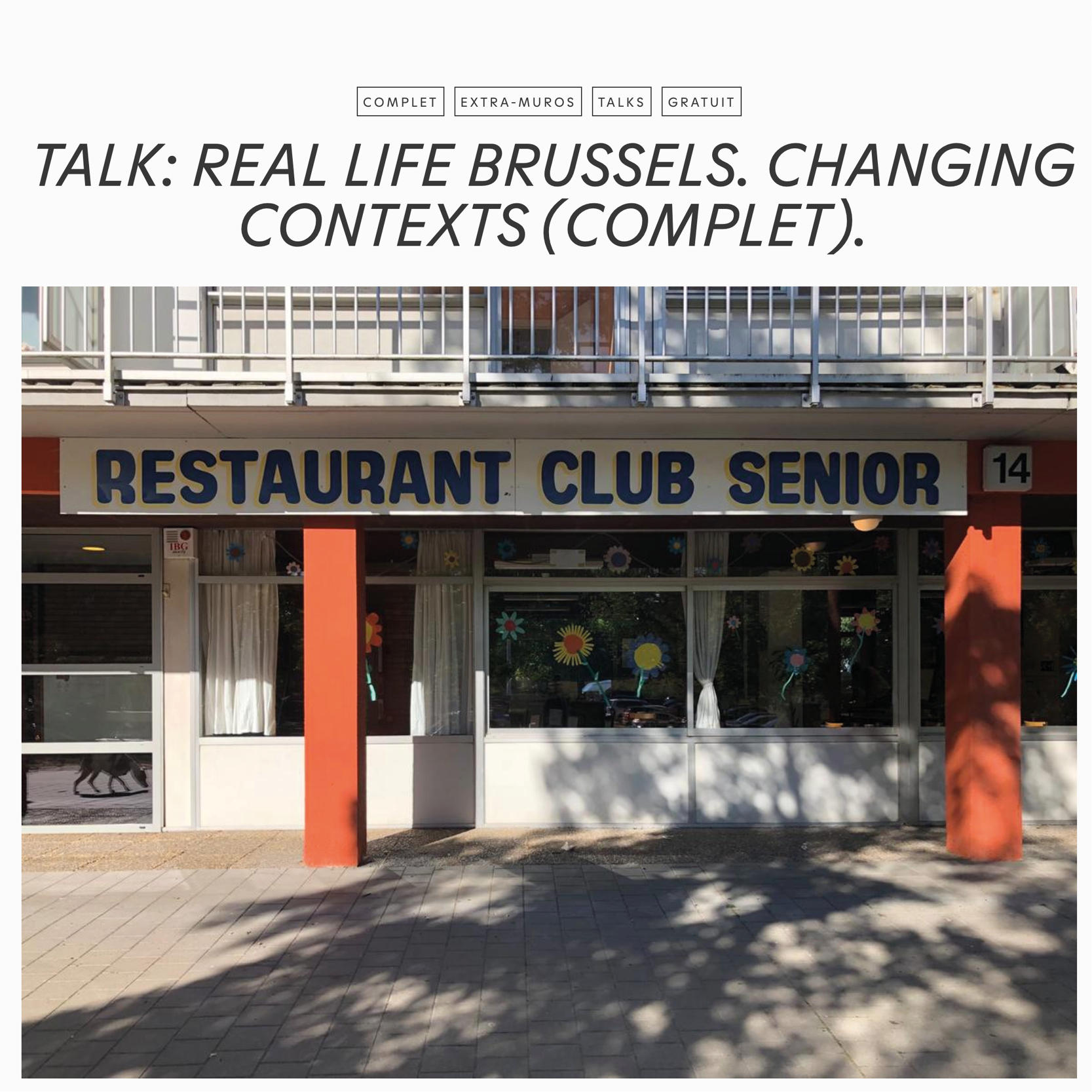 09.22 - Peterbos - débat bMa/CIVA/KUL sur les projets de rénovation de logements sociaux et leurs abords