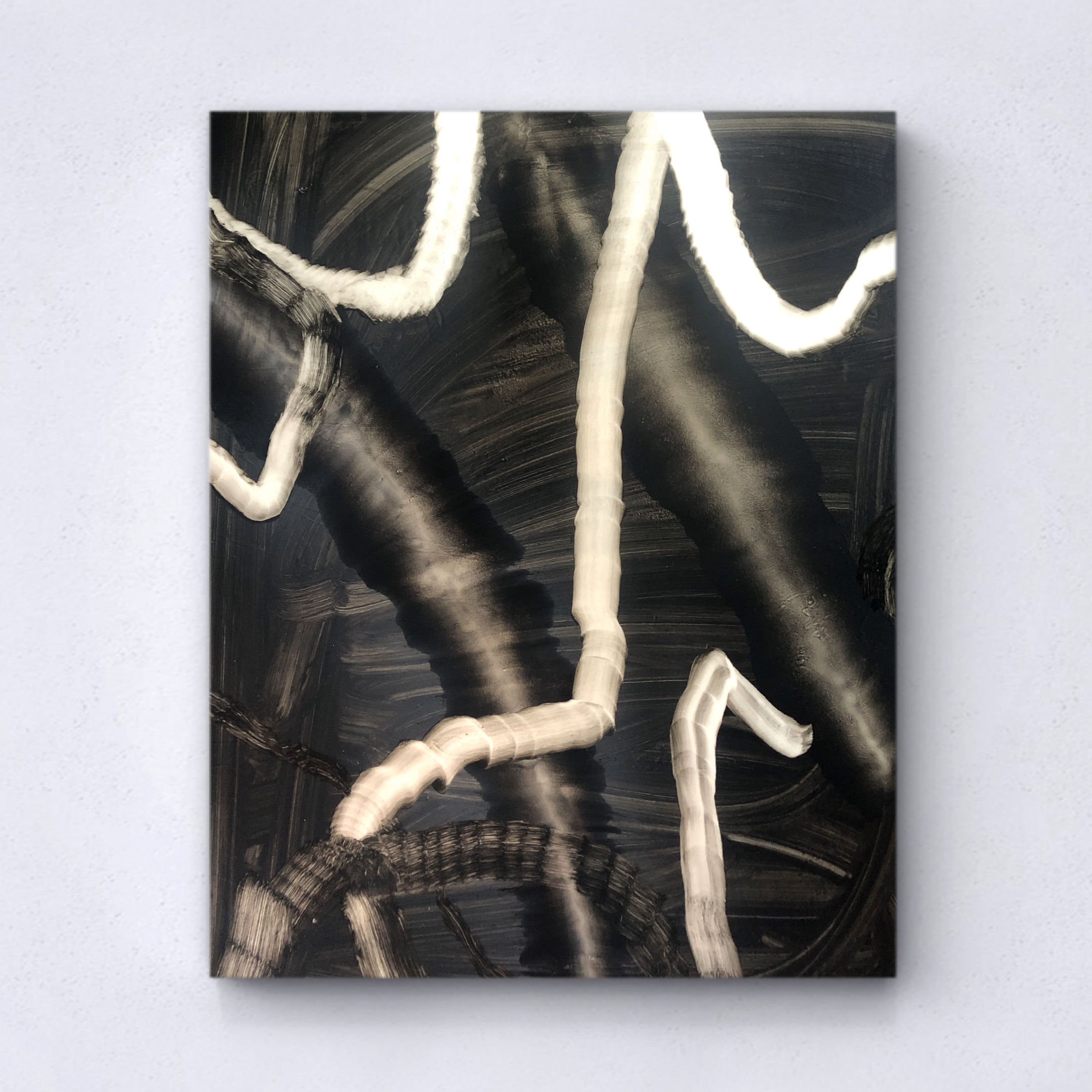 Streamers (IV) - Oil on fabric 81,5 x 66,5 cm