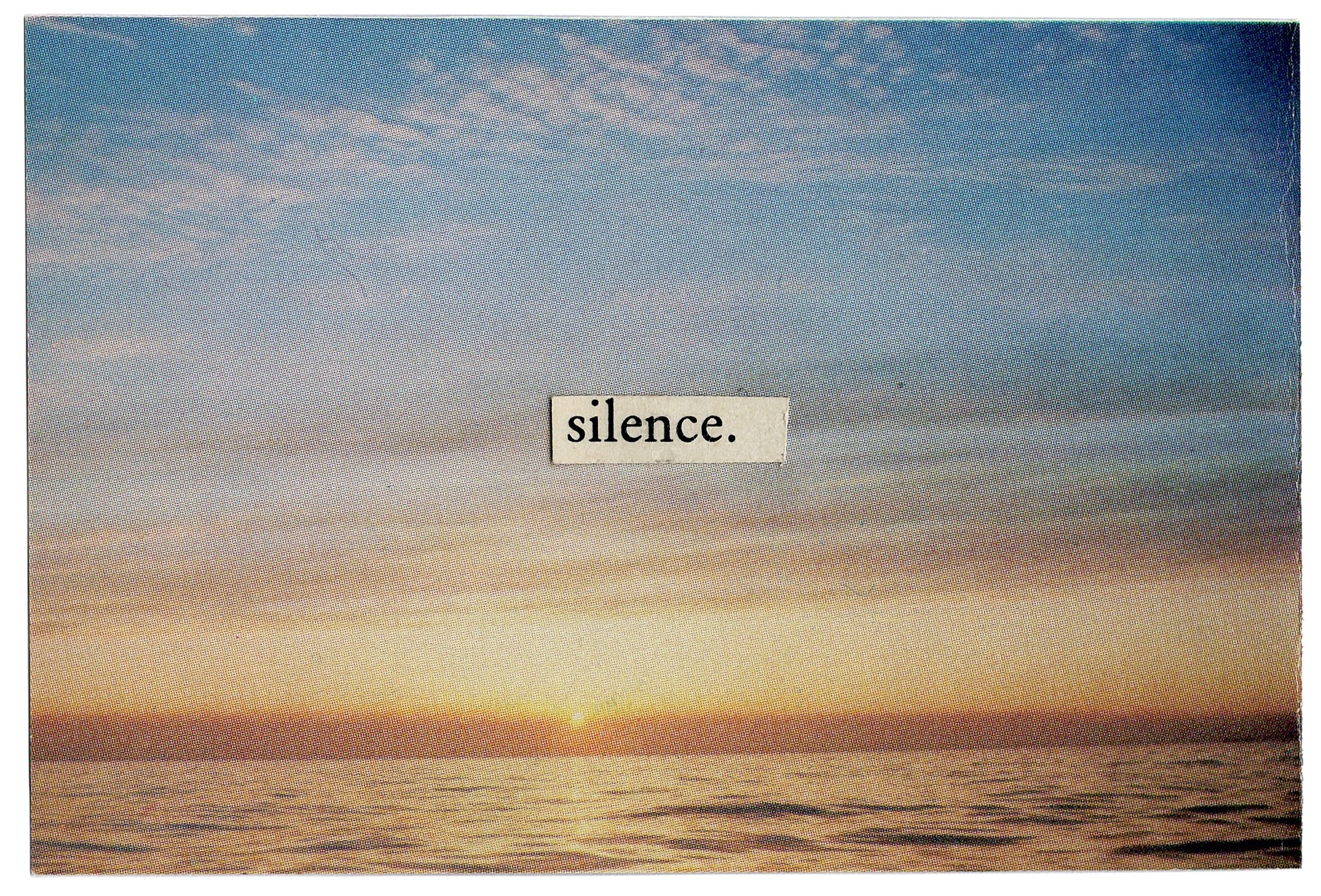 Silence, 2026, photomontage, 9 x 6 cm