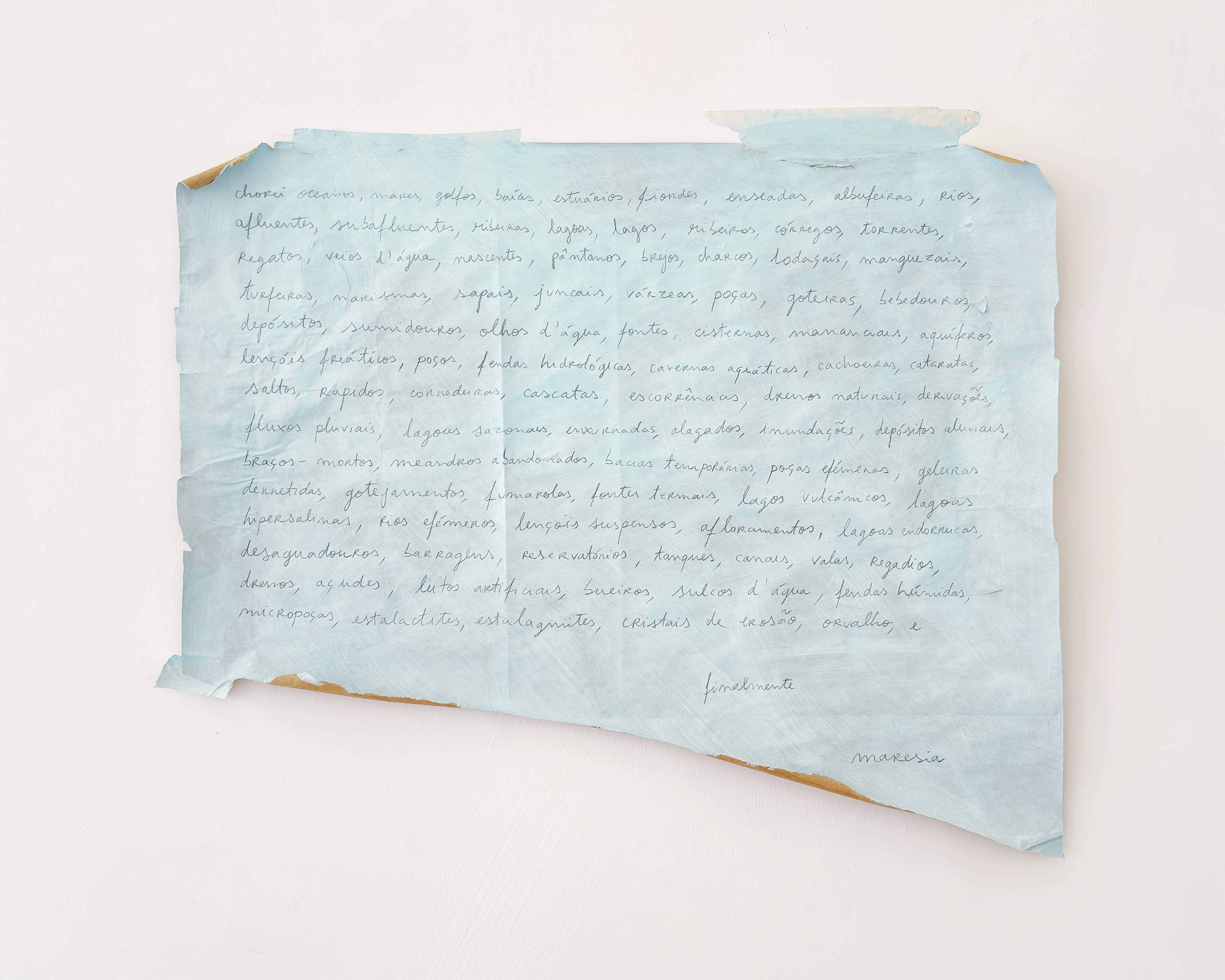 Corpo de Água (Body of Water), 2025pencil, acrylic paint, paper41x49.5 cm 