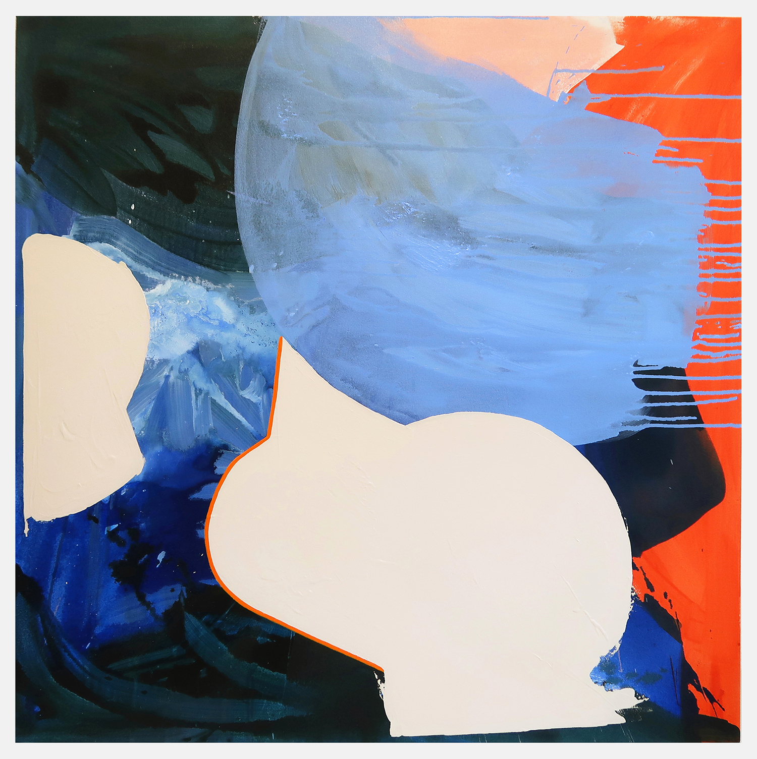 Untitled 577, 2021, Acrylic on canvas, 100x100cm