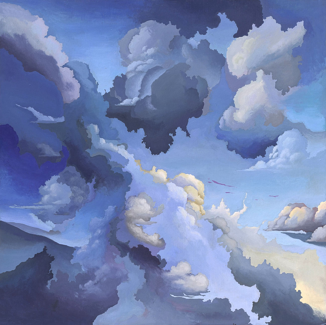 Dimanche 22 décembre 2019 (60,2 x 60,1 cm, acrylique sur bois)