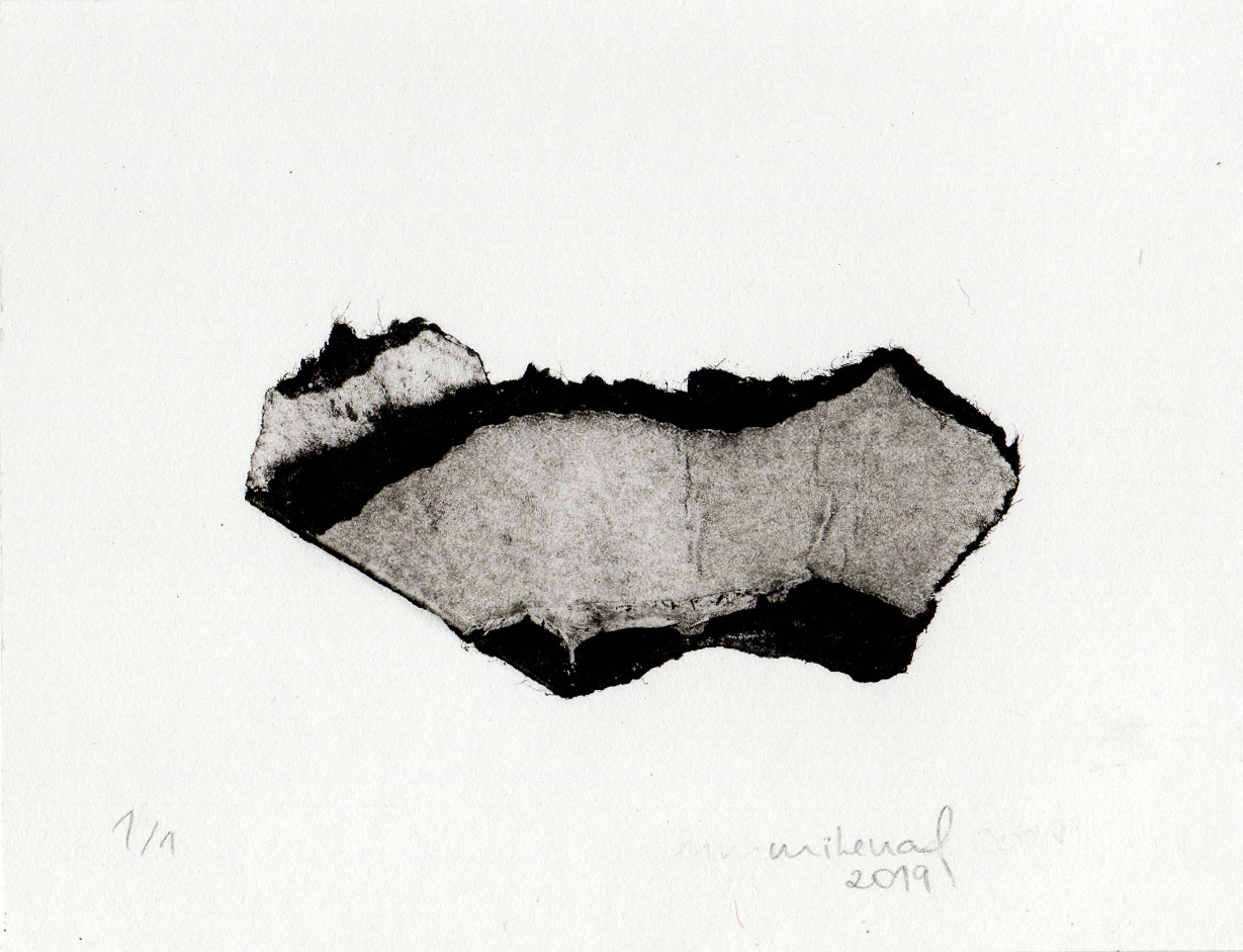 REFLEXÕES SOBRE O MATERIAL, MONOTIPIA SOBRE PAPEL, EDIÇÃO ÚNICA (1/1), 8X10CM, 2019