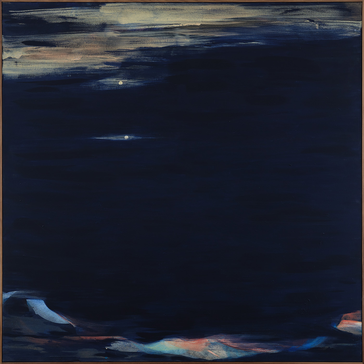 Velvet Rising, 2025 Acrylics on canvas 154 x 154 cm incl. frame