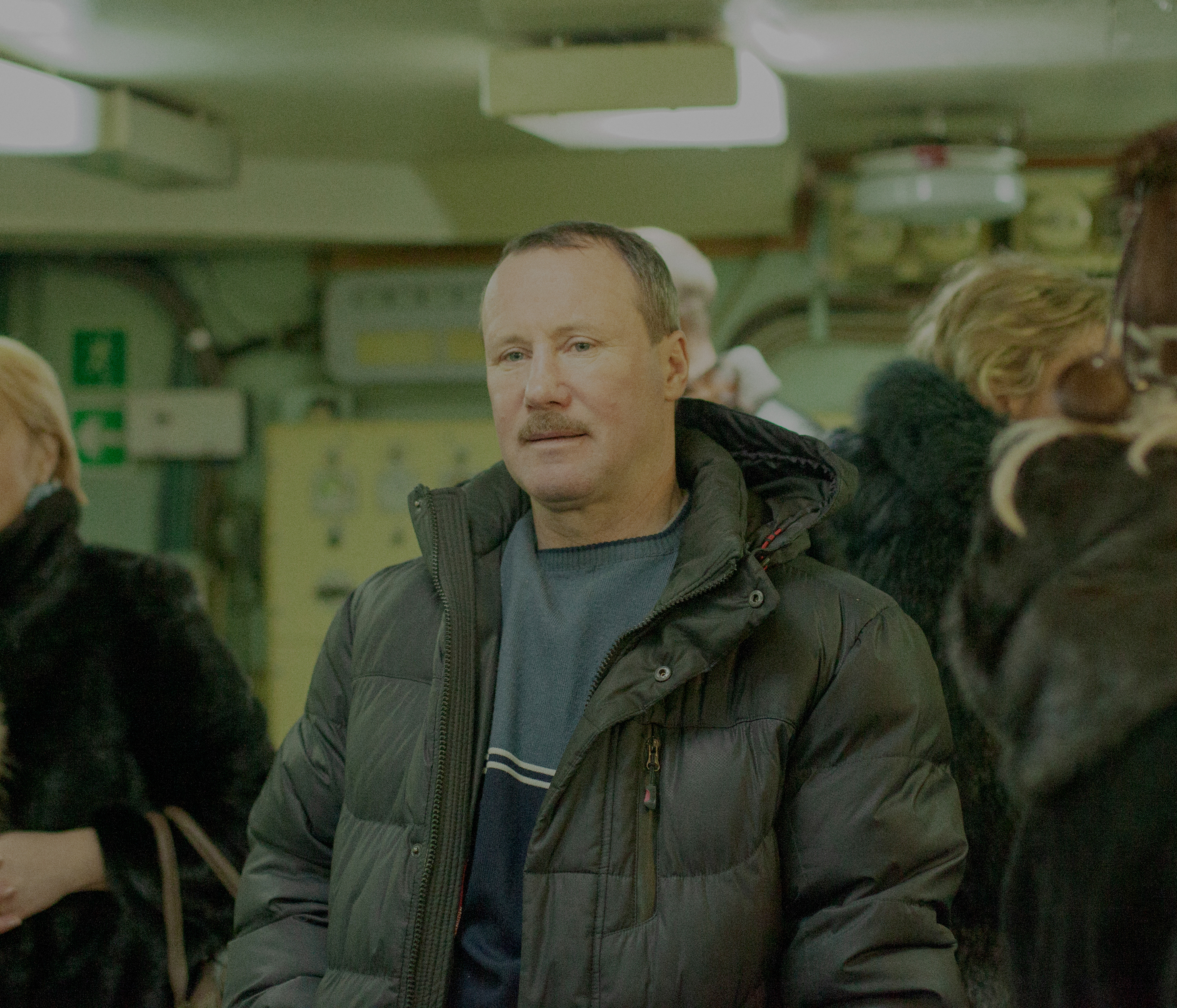 A man aboard Lenin, the Soviet nuclear-powered icebreaker, Murmansk, 2016