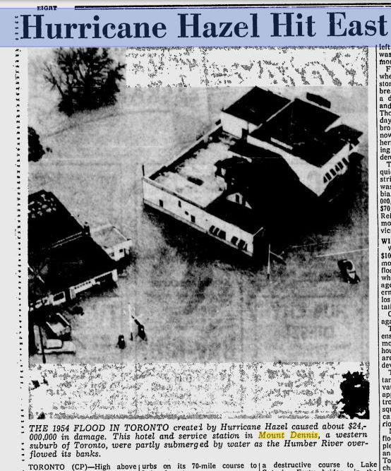 Hurrican Hazel 1955