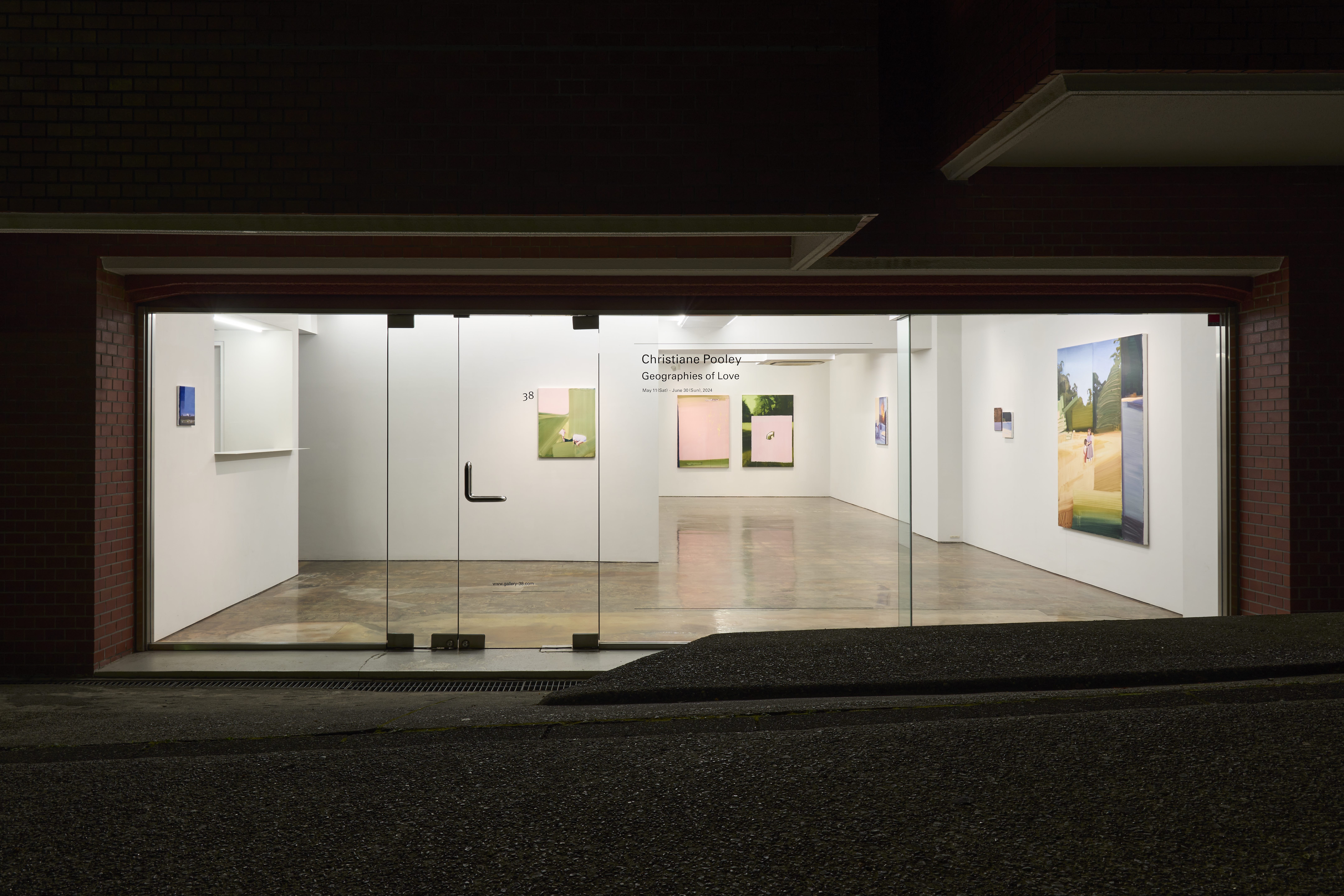 View of “Geographies of Love” at Gallery 38, Tokyo, 2024. Photo: Osamu SAKAMOTO.
