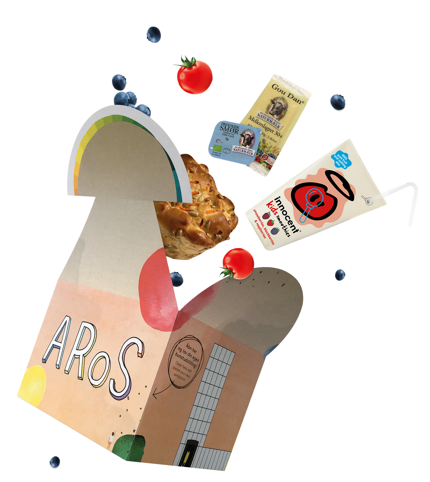 Design af b&oslash;rneunivers p&aring; ARoS; herunder emballage til caf&eacute;en