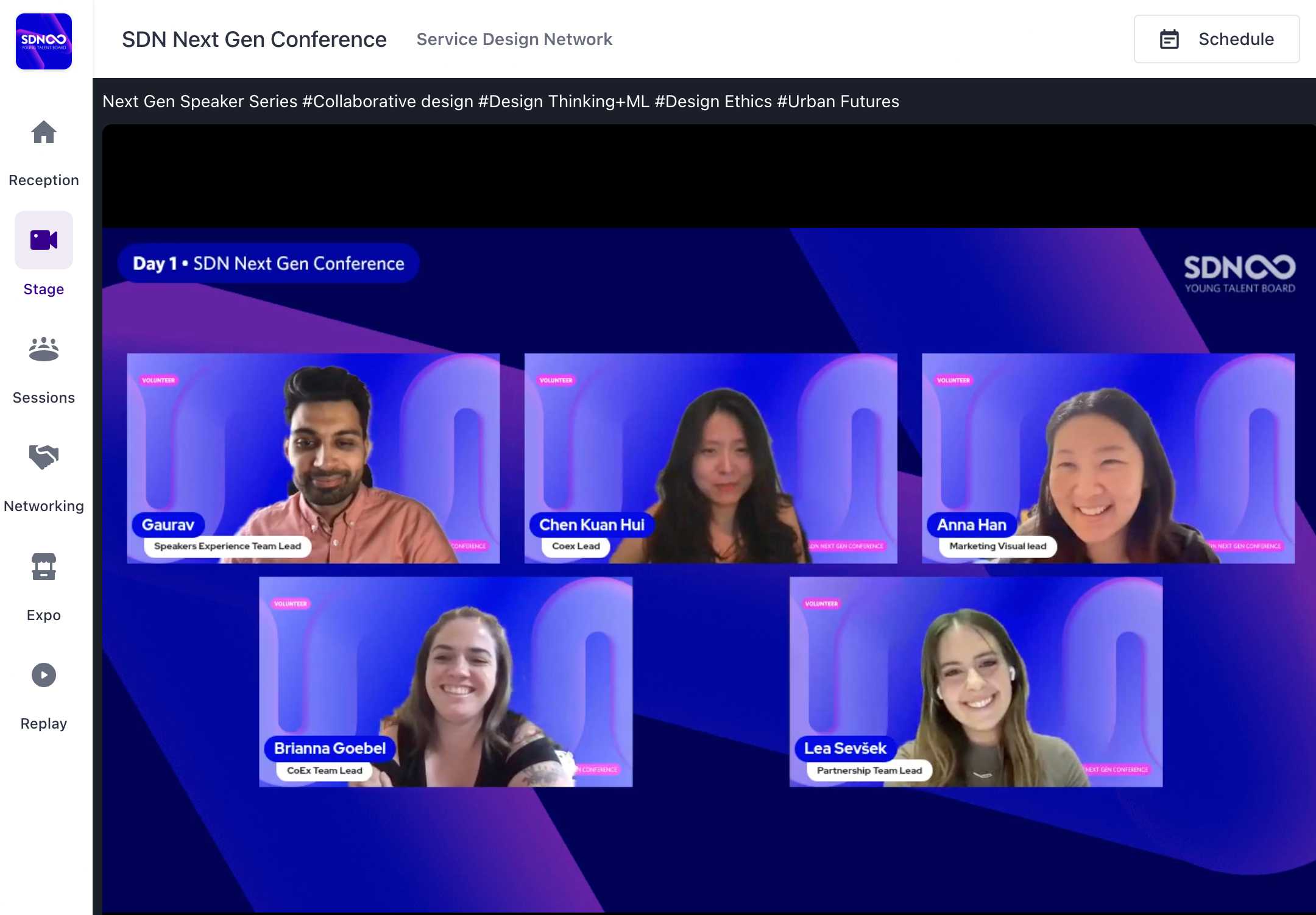 Team leads of SDN Next Gen Conference 2023 closing the first day of our 2 day online event. At the top right corner is me; I lead the Marketing and Visual volunteer team of 7, we were located across 5 unique timezones.