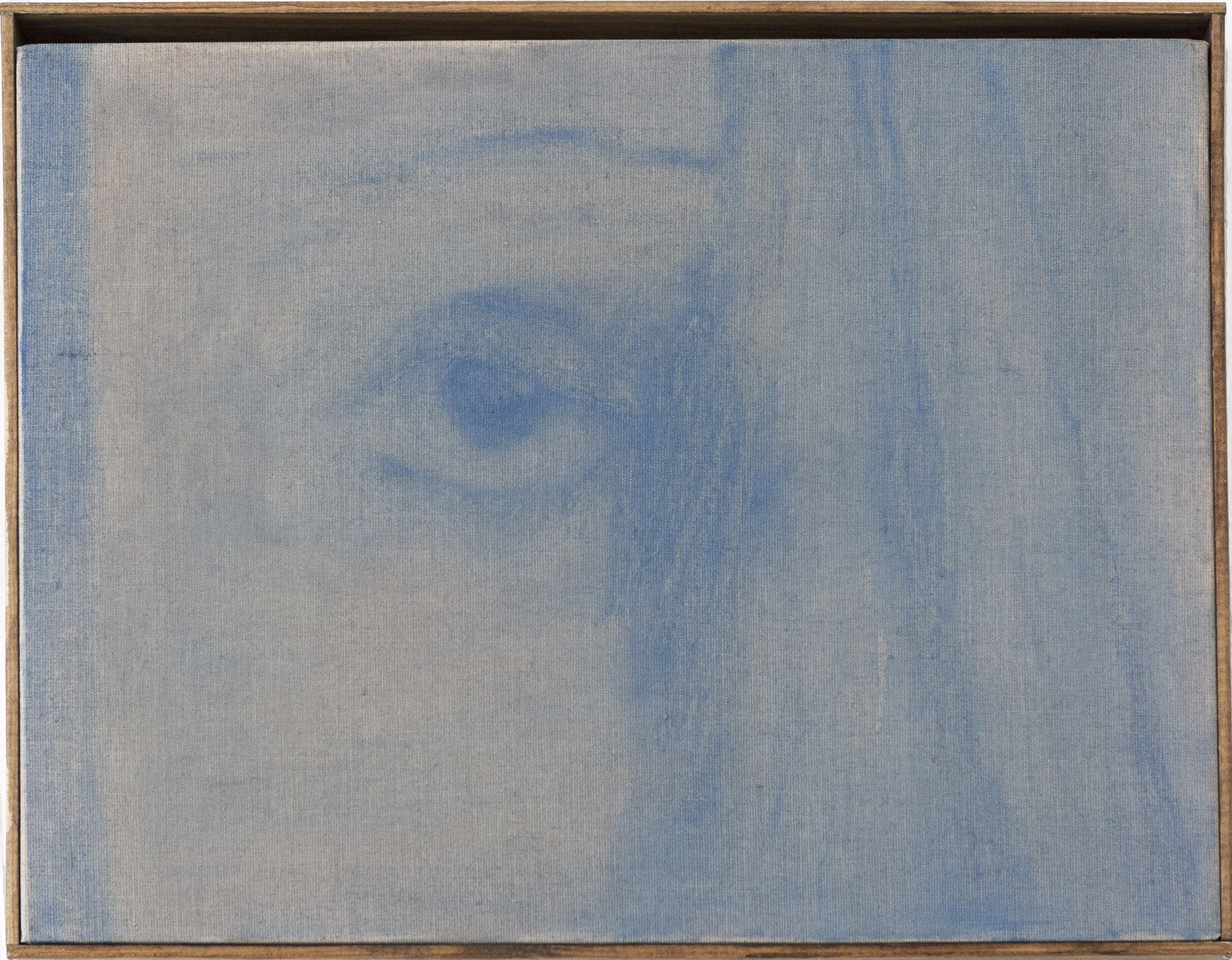 Angel 1 – 37 x 48 cm, oil on linen, pine frame, 2024