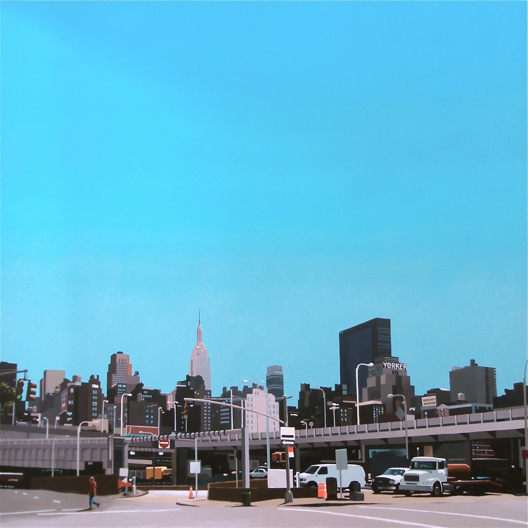 Walking on the west side (100x100cm)