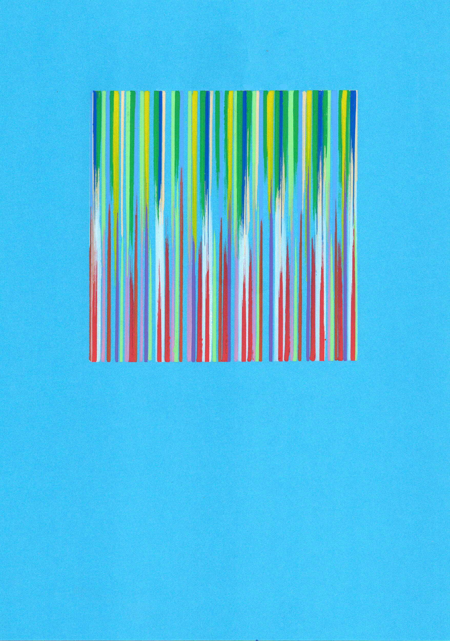 Weaving Lines II  Acrylic on A4 Paper 2023