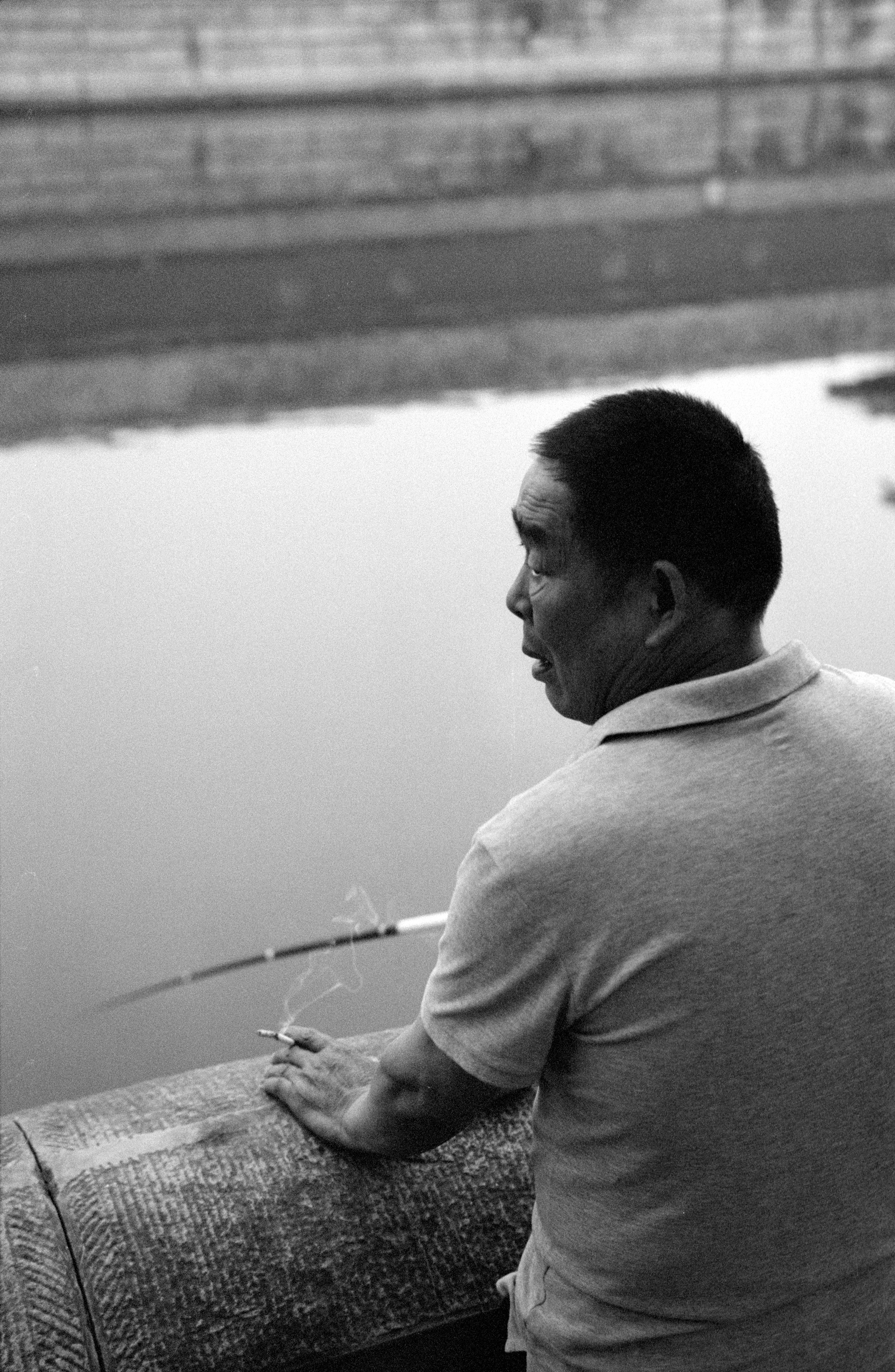Fisherman outside Forbidden Palace