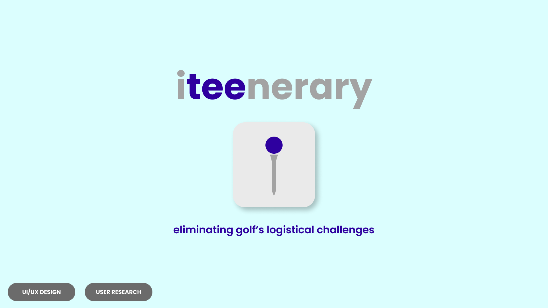 iteenerary - Golf Scheduling App